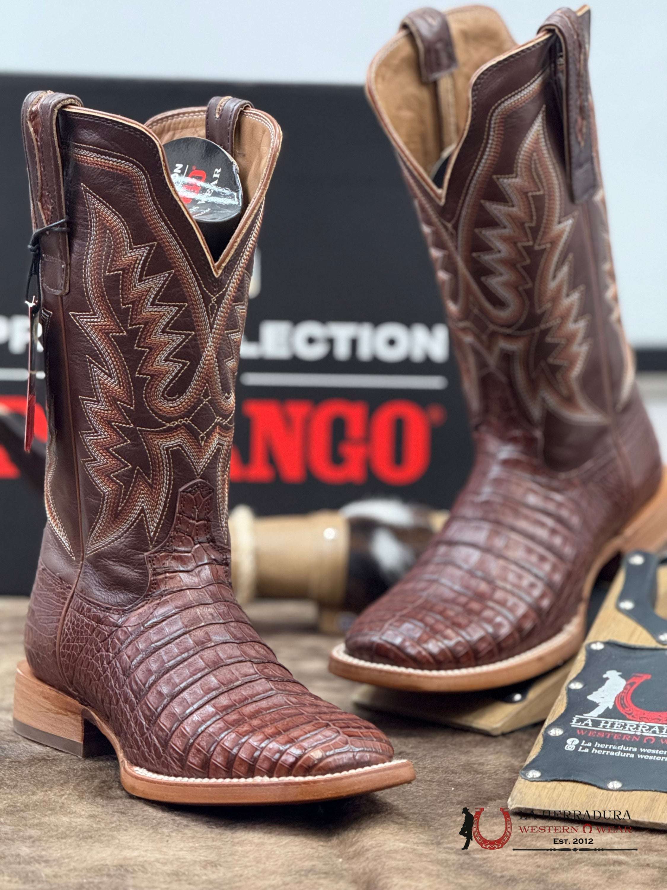 DURANGO PRCA COLLECTION CAIMEN DARK BROWN BOTAS HOMBRES