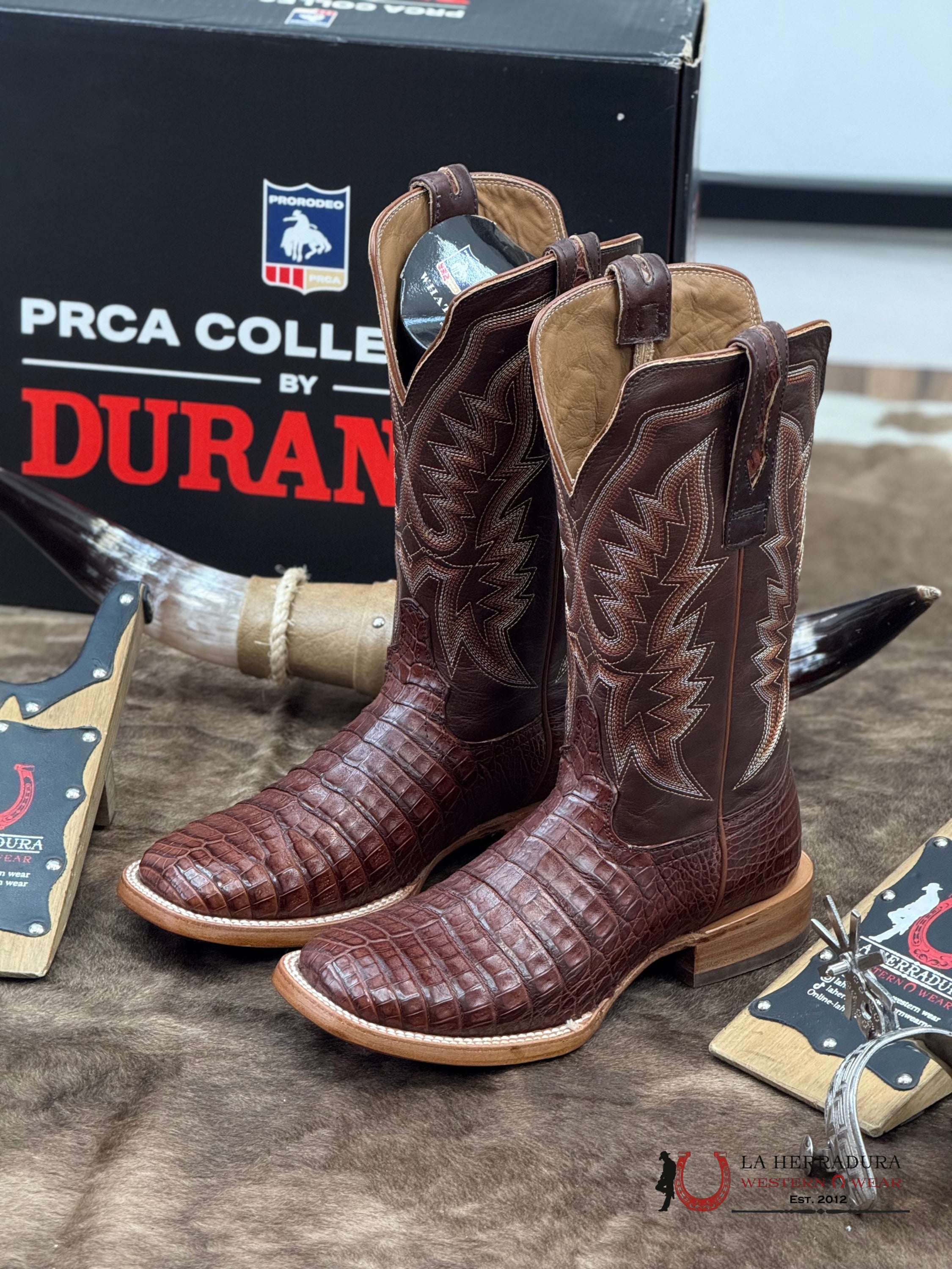 DURANGO PRCA COLLECTION CAIMEN DARK BROWN BOTAS HOMBRES