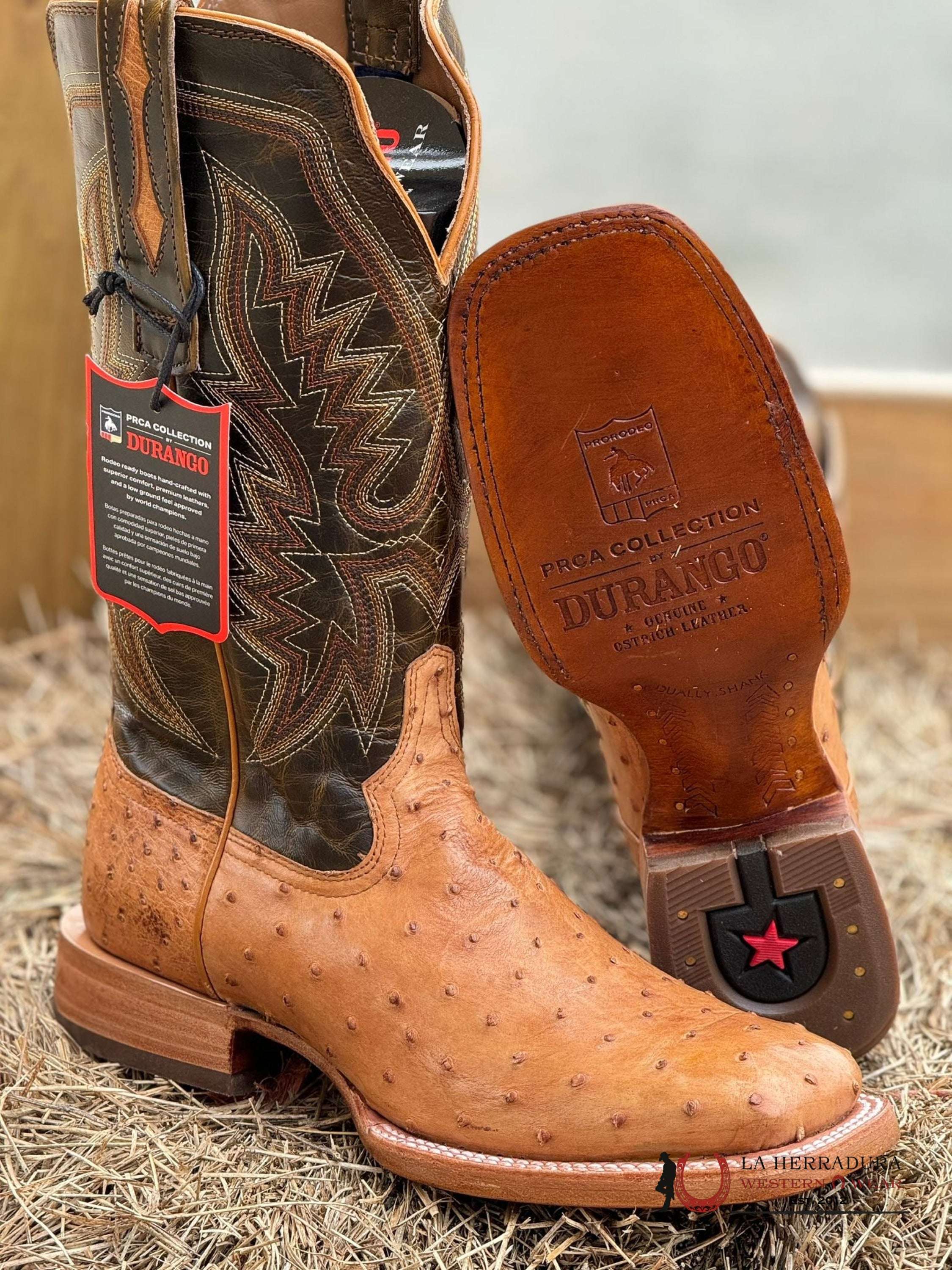 Durango Prca Collection Ostrich Natural Botas Hombres