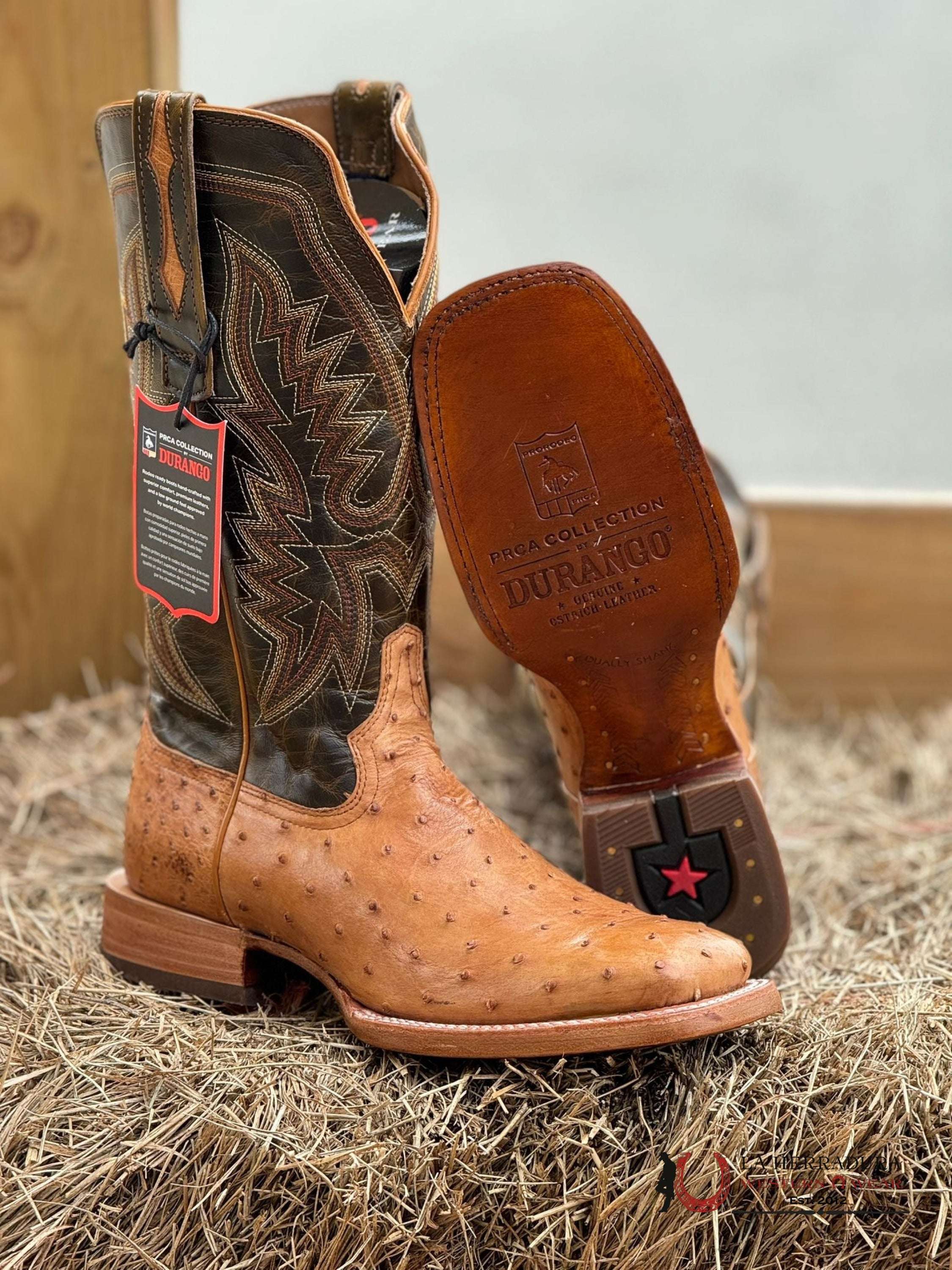 Durango Prca Collection Ostrich Natural Botas Hombres