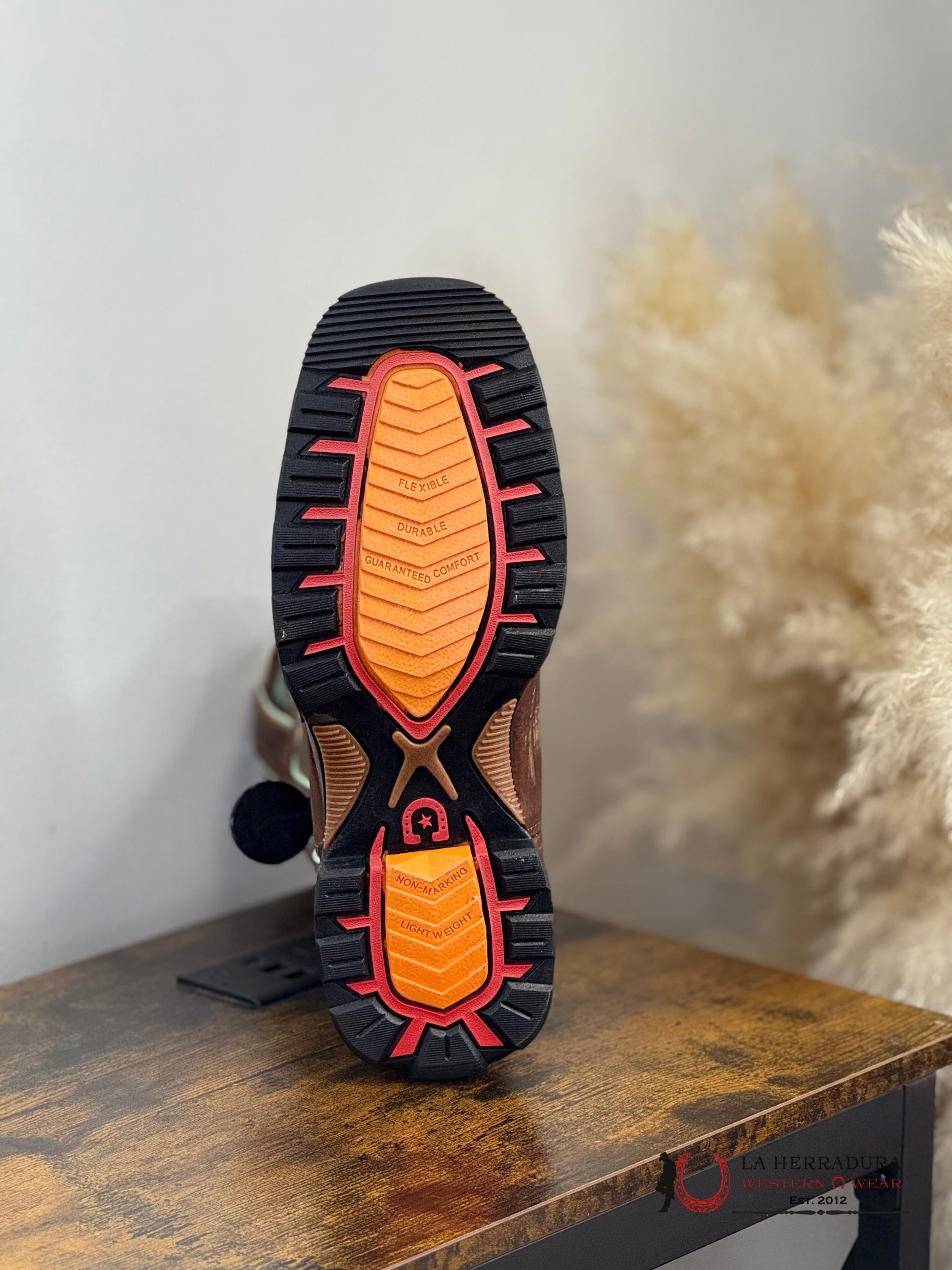 DURANGO WOMENS WORK BOOT SLIP RESISTANT & WATER PROOF BLUE STITCHING DRD0417 BOTAS MUJERES