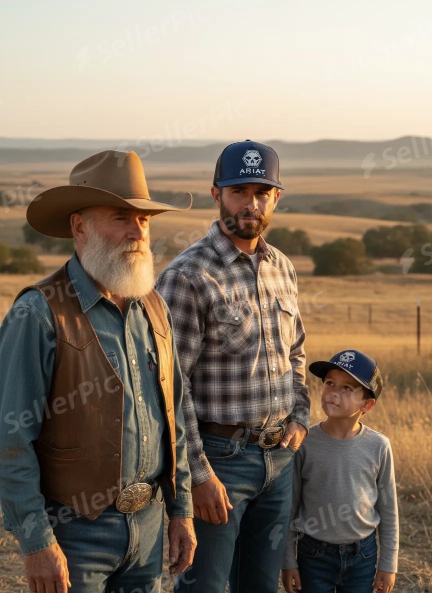 ARIAT NAVY BLUE CAP WITH SKULL- A20002603