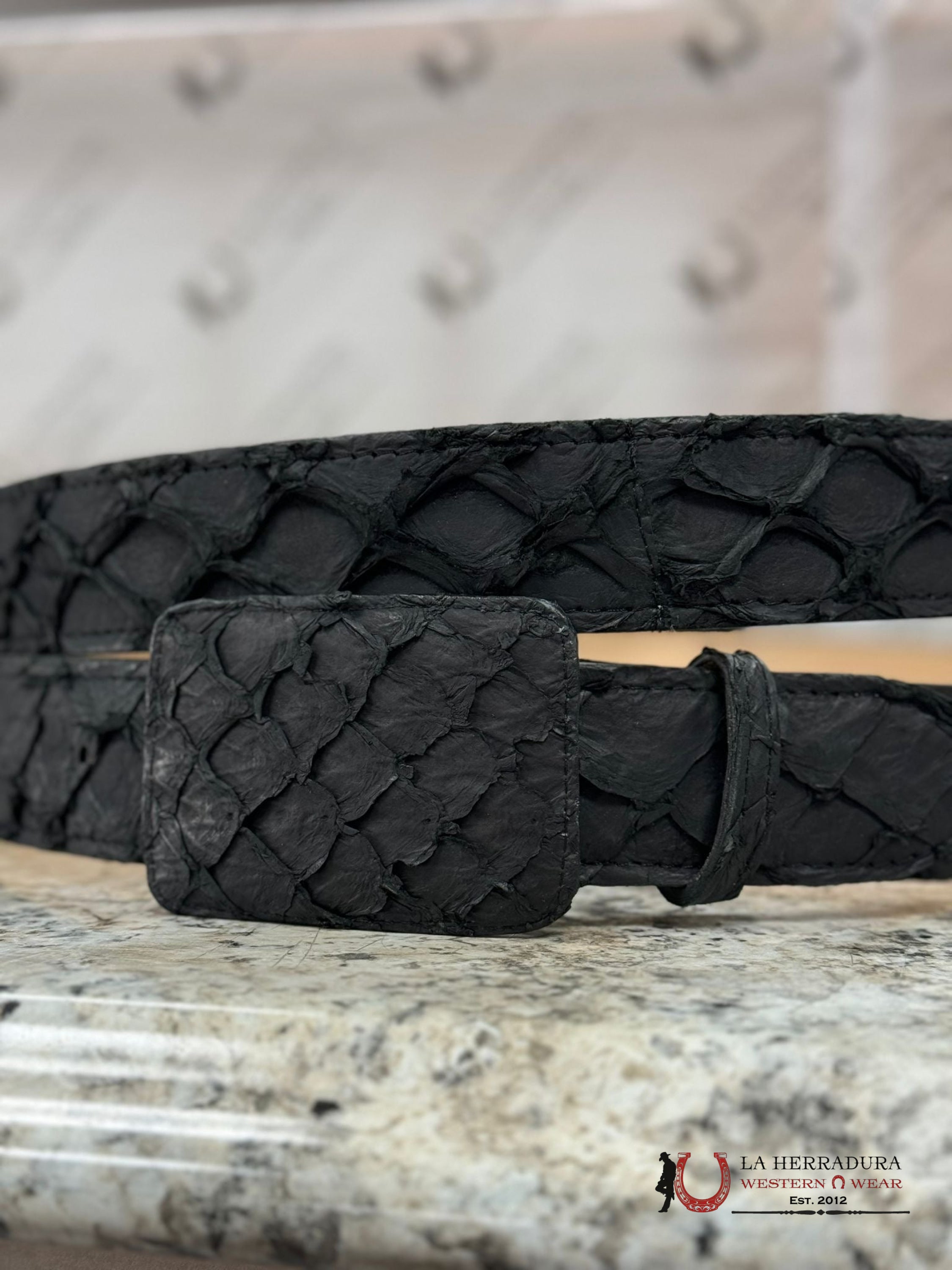 Exotic Fish Black Belt Cinturones Hombres