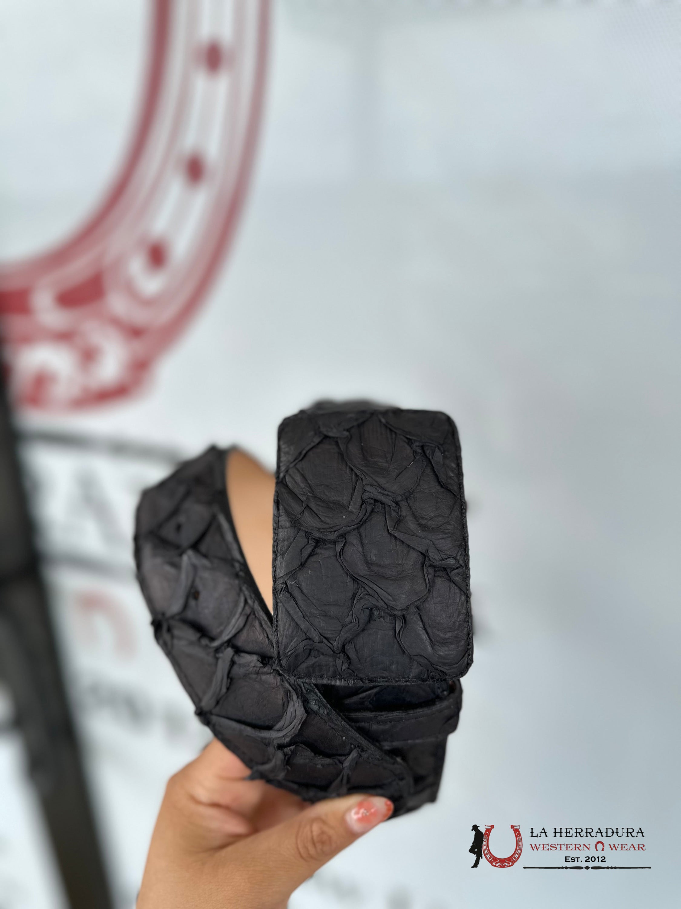 Exotic Fish Black Belt Cinturones Hombres