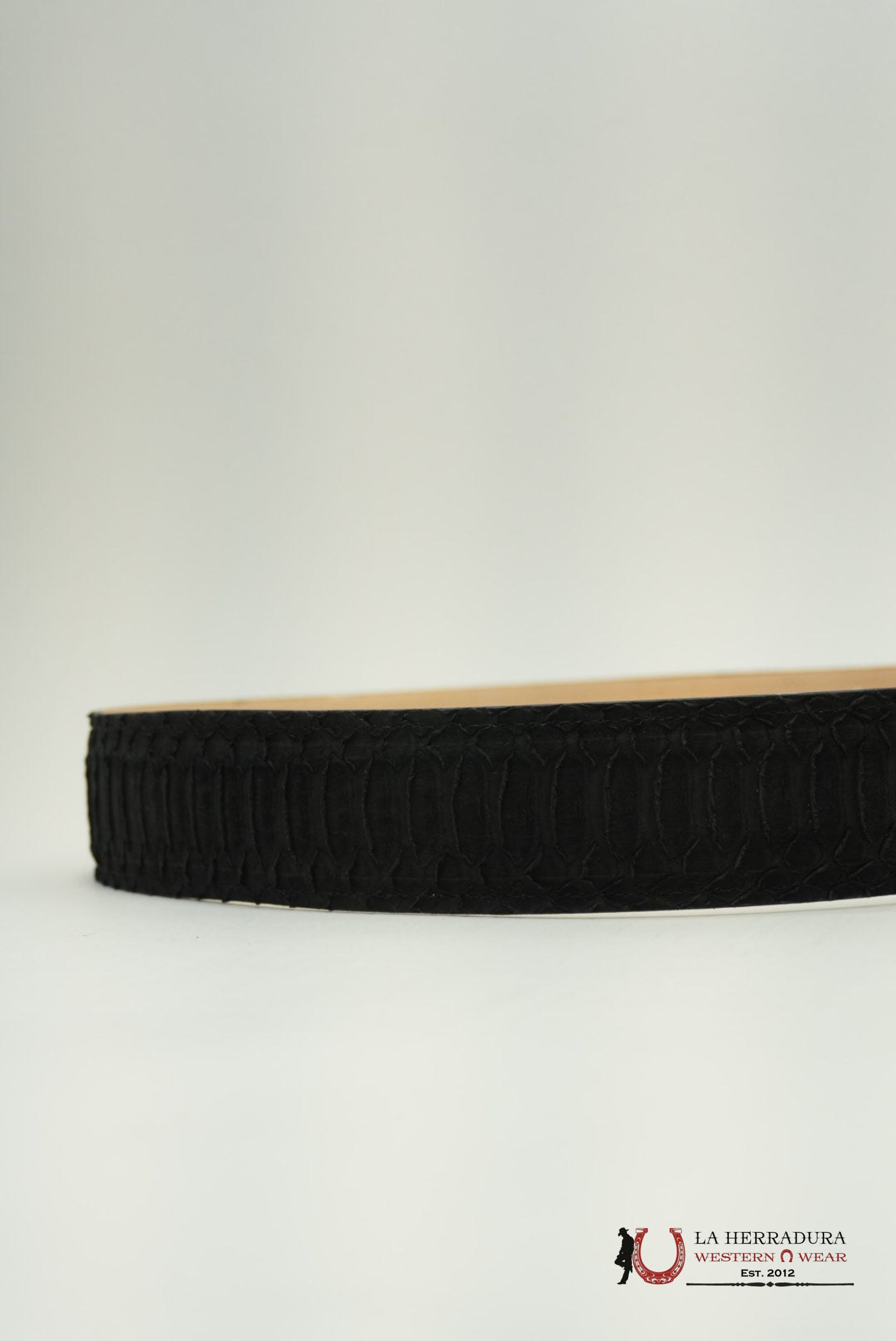 EXOTIC PYTHON BLACK BELT CINTURONES HOMBRES