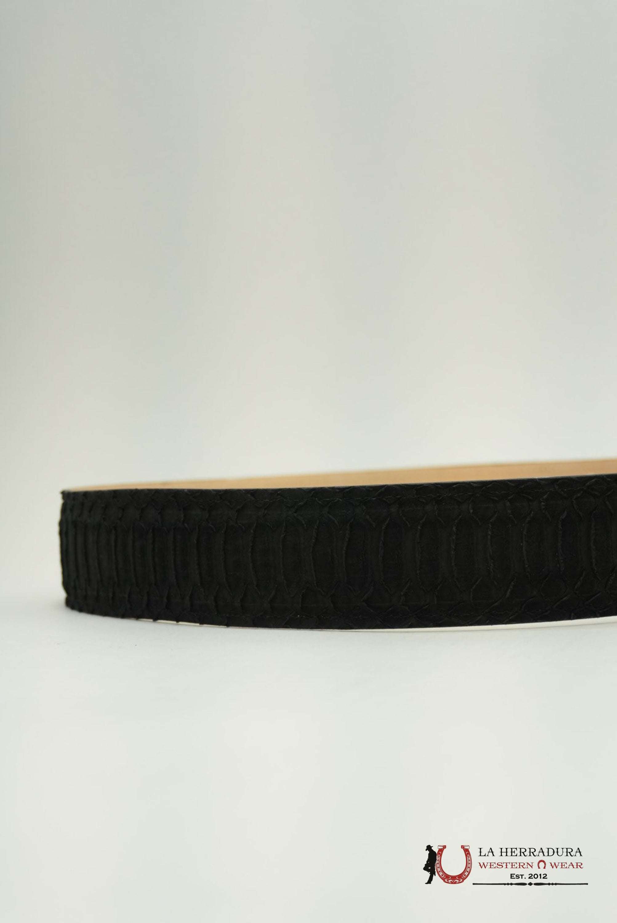 EXOTIC PYTHON BLACK BELT CINTURONES HOMBRES