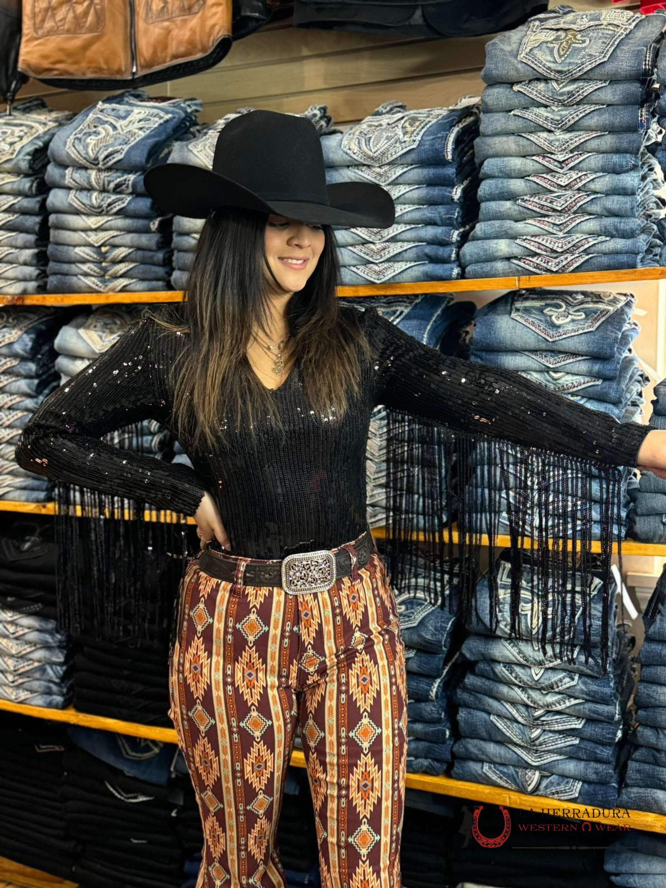 Fashion Express Black Sparkly Fringe One Piece Ropa Mujeres