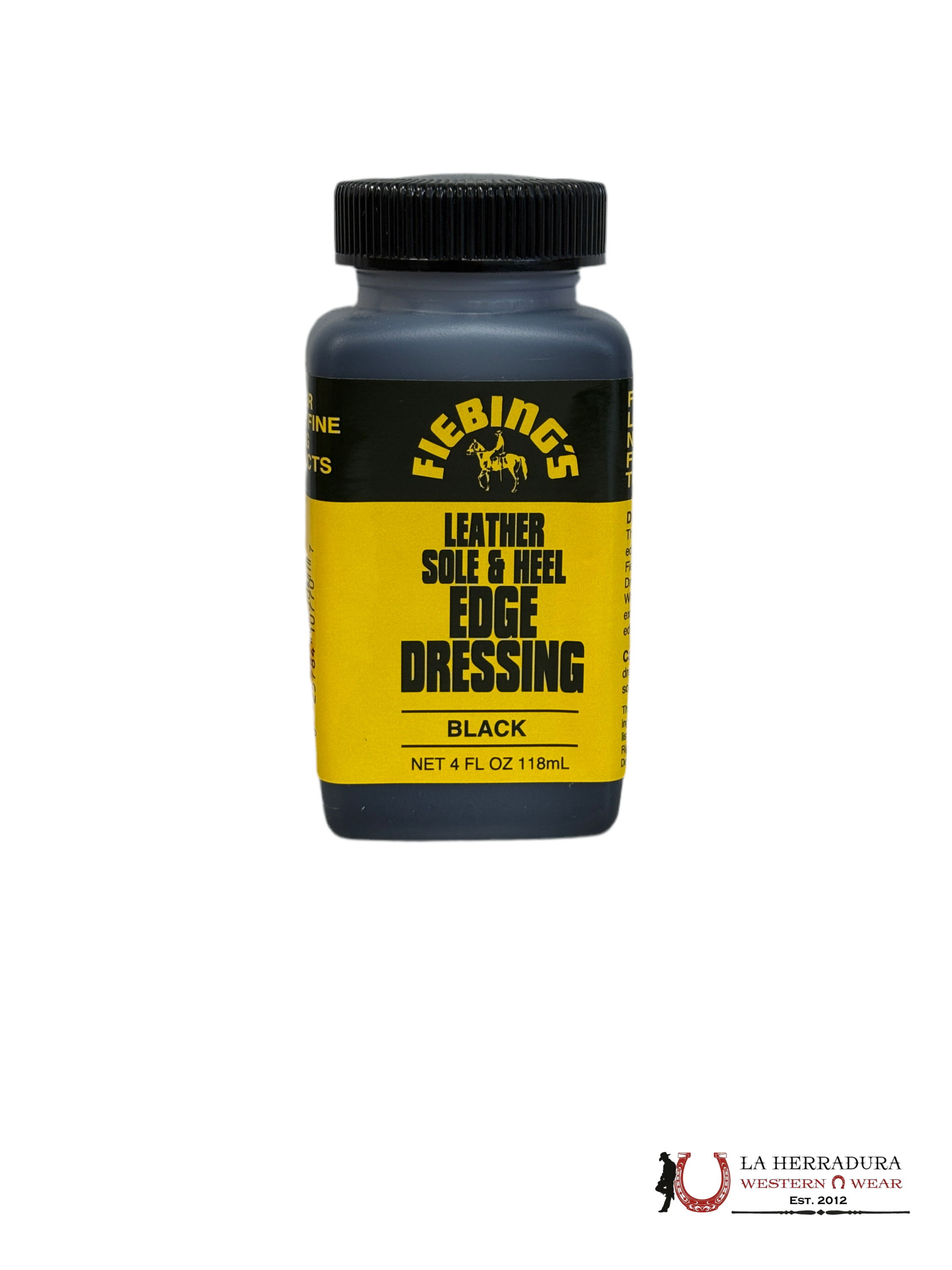 FIEBINGS LEATHER SOLE & HEEL EDGE DRESSING BLACK STANDARD ACCESORIOS