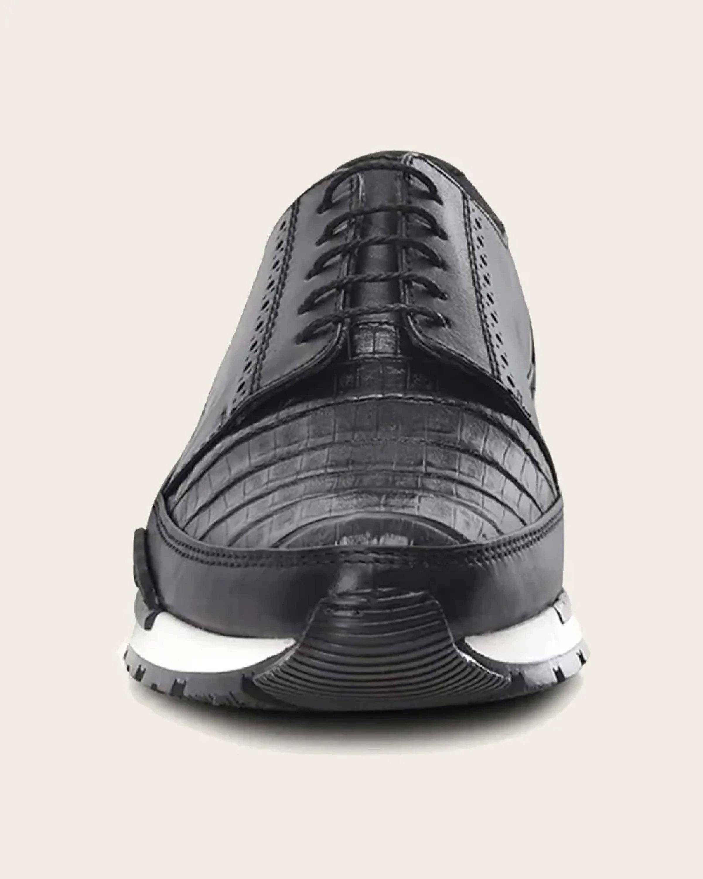 FRANCO CUADRA FC812 ZAPATO CAIMAN PLH/TERNERA MURRAY BLACK SHOE BLACK CAIMAN/CALF BOTAS HOMBRES