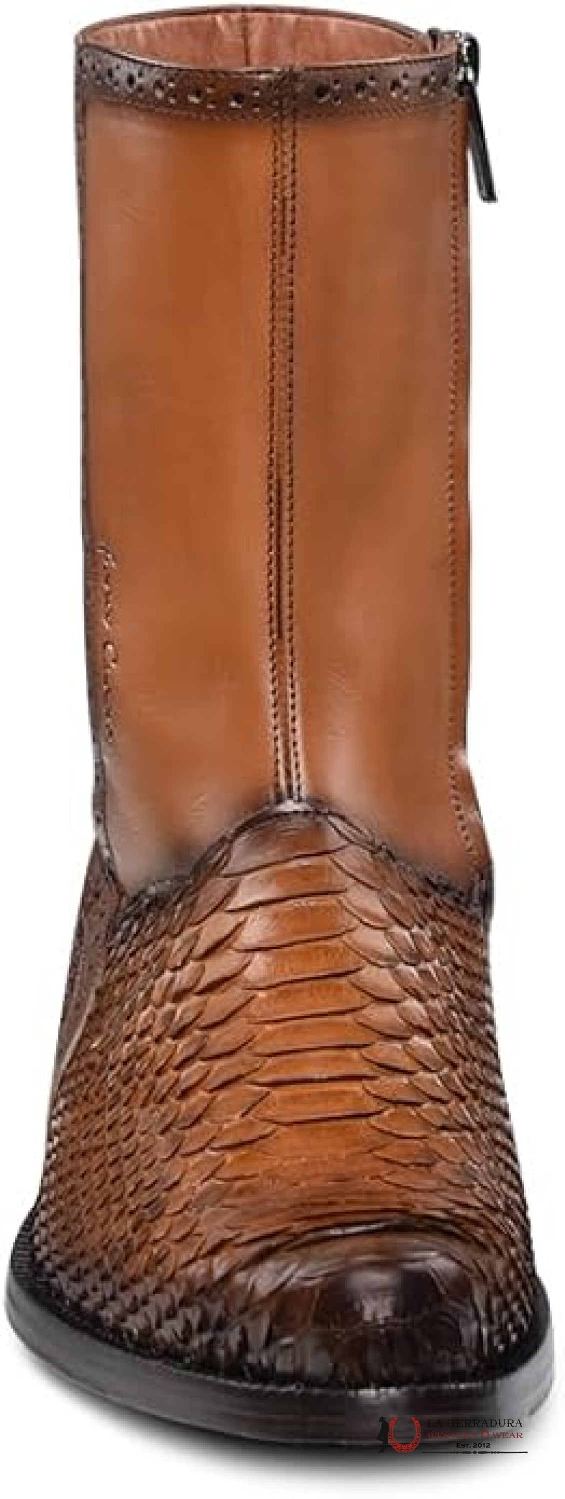 FRANCO CUADRA PYTHON MIEL ALMOND SHORT BOOT FC819 BOTAS HOMBRES