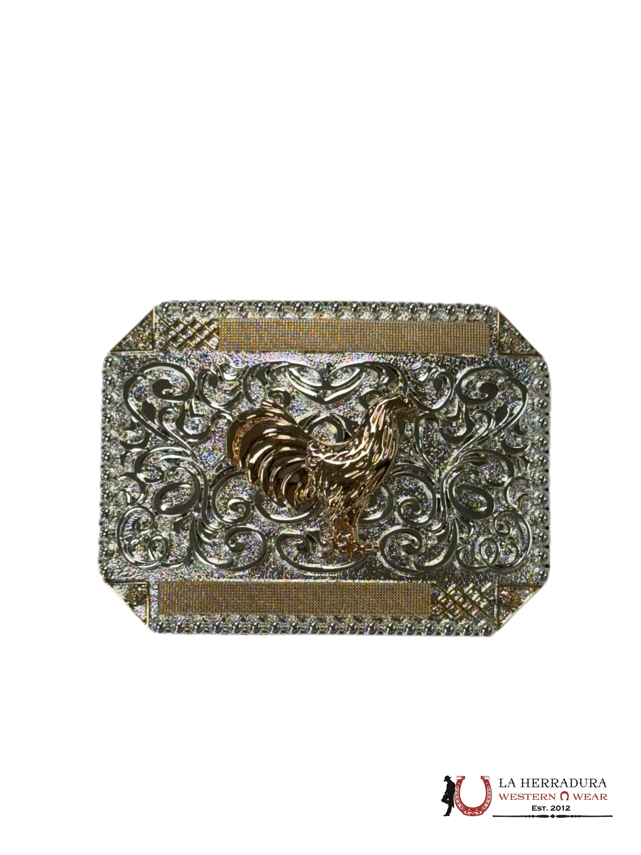 GALLO ROSE GOLD AND SILVER SQUARE BUCKLE ACCESORIOS