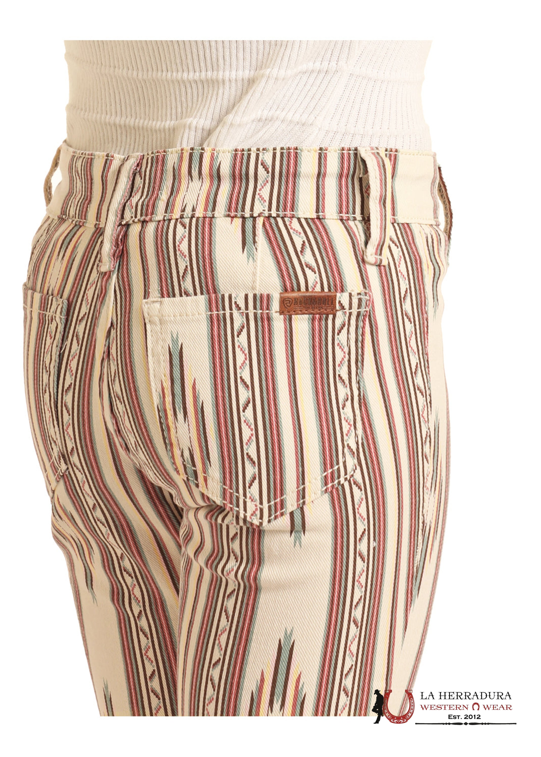 GIRLS ROCK & ROLL NATURAL AZTEC PRINT BUTTON BELL BG7PD03988 NIÑOS