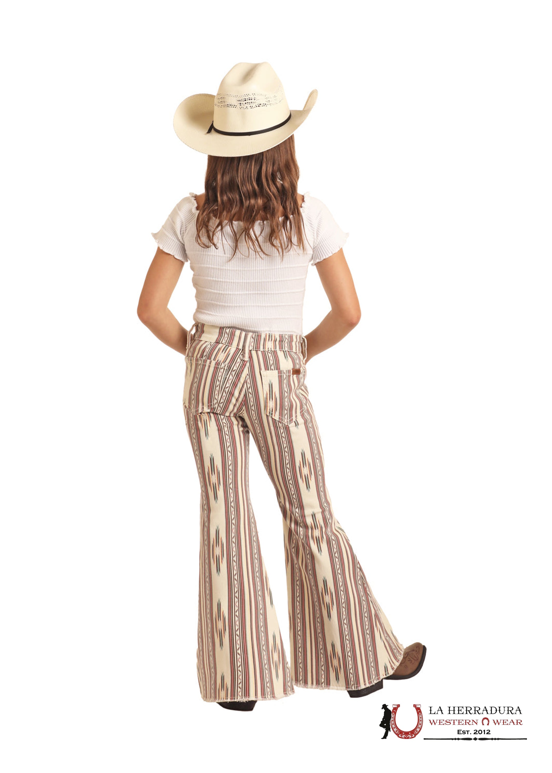 GIRLS ROCK & ROLL NATURAL AZTEC PRINT BUTTON BELL BG7PD03988 NIÑOS