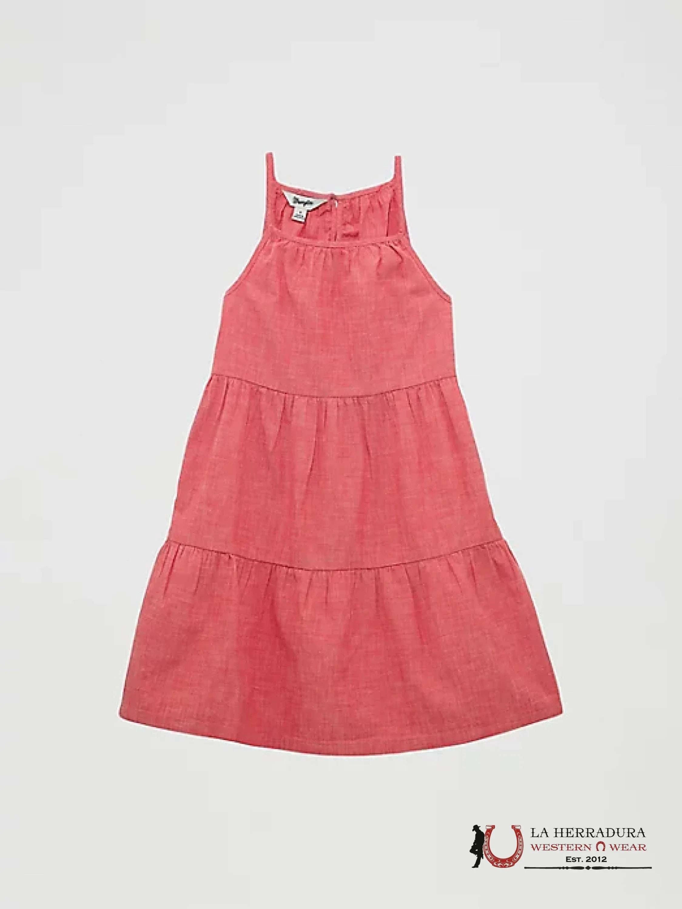 GIRL’S TIERED TANK MAXI DRESS RED - 5063 NIÑAS