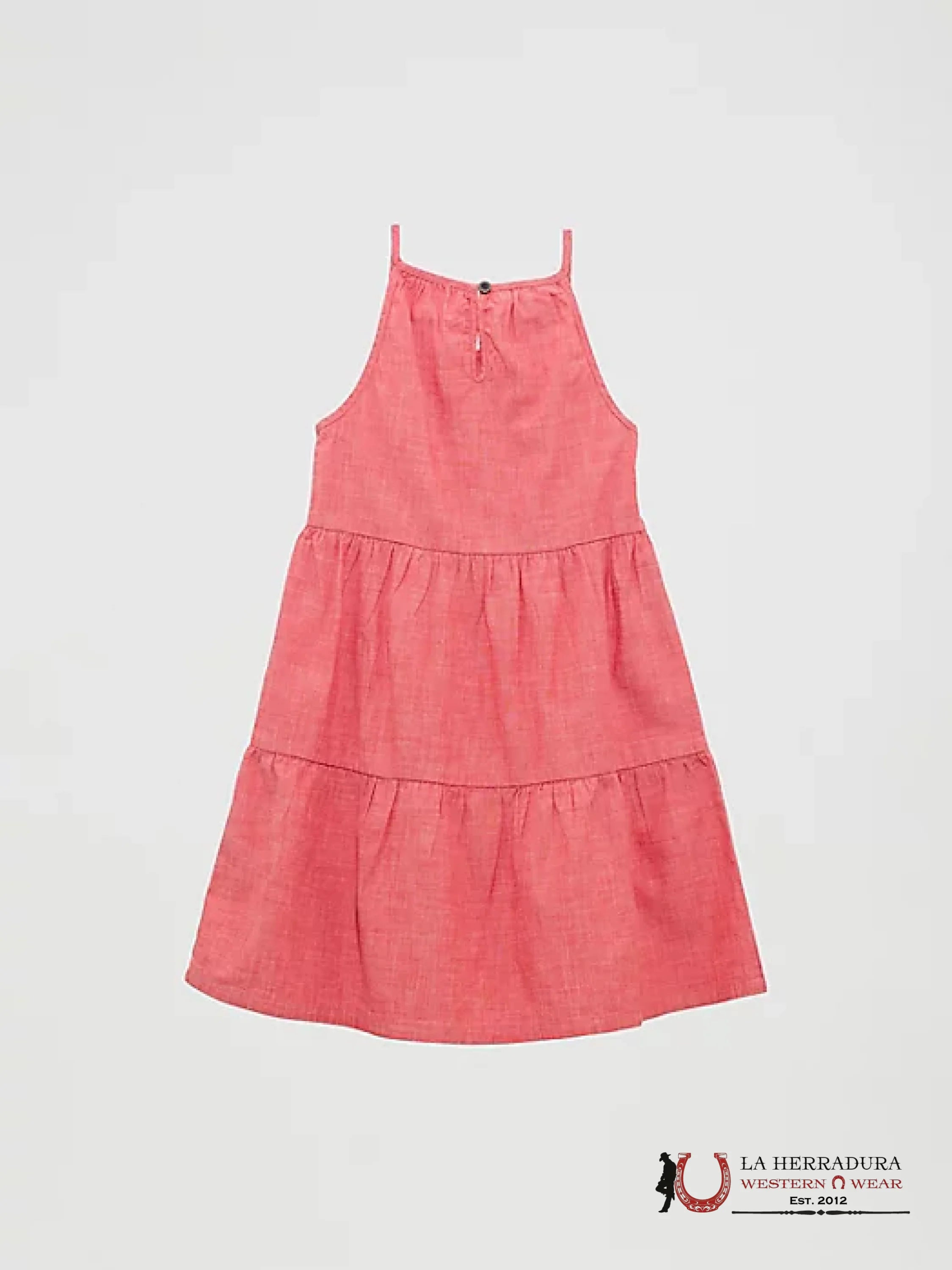 GIRL’S TIERED TANK MAXI DRESS RED - 5063 NIÑAS