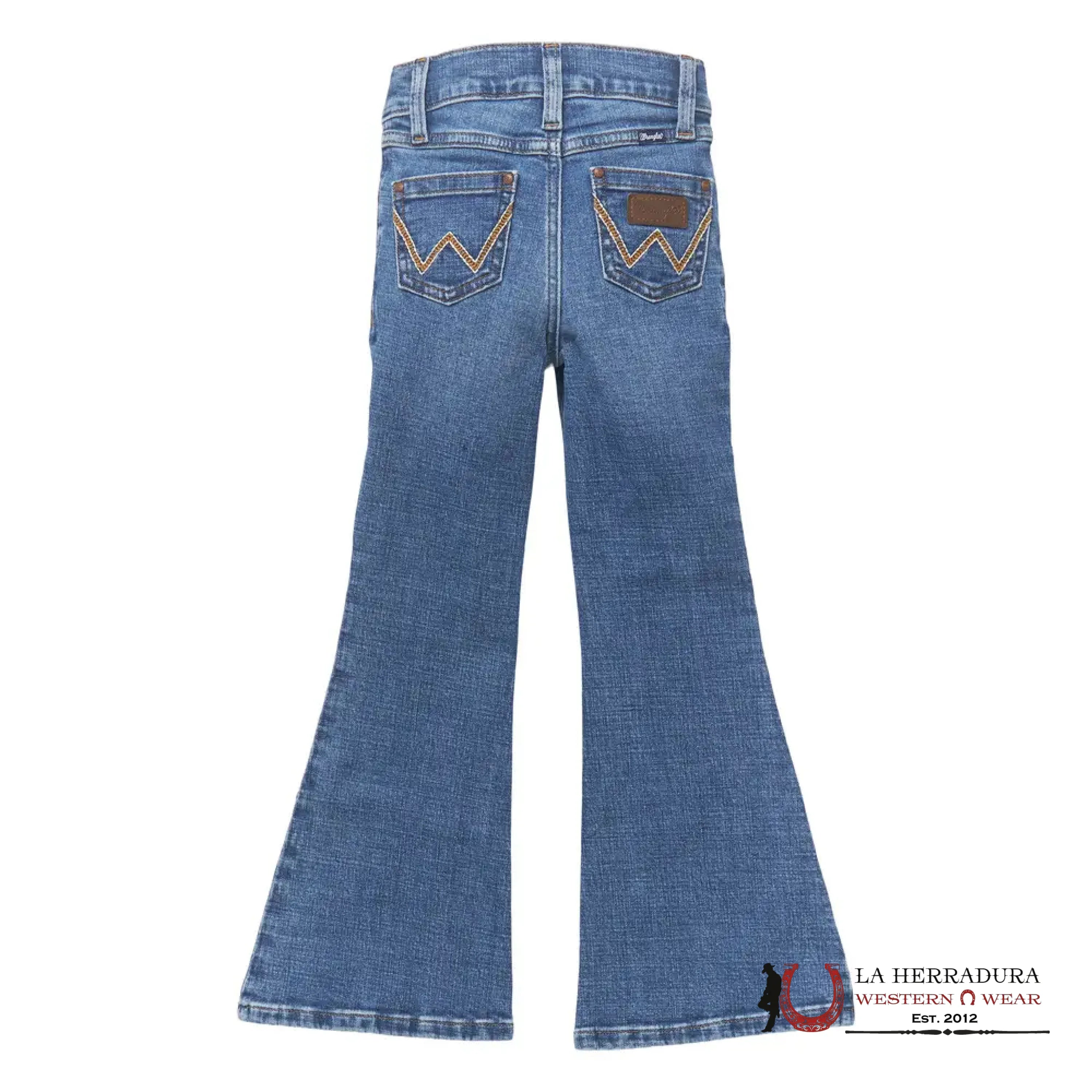 GIRLS WRANGLER FLARE BROWN ARROW JEAN 112353041 NIÑOS