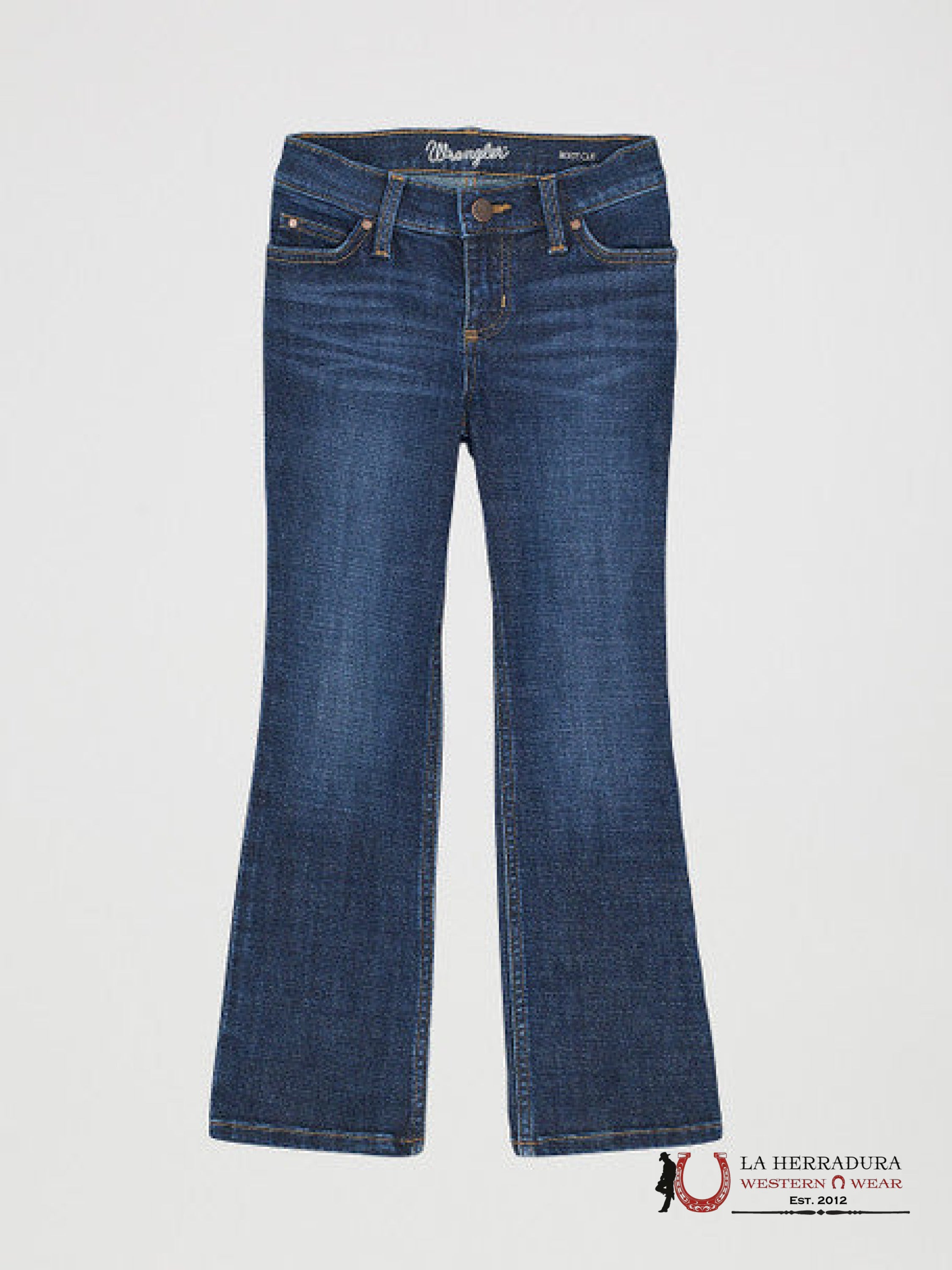 GIRLS WRANGLER JEANS DARK DENIM BOOTCUT REG 112367503 NIÑOS