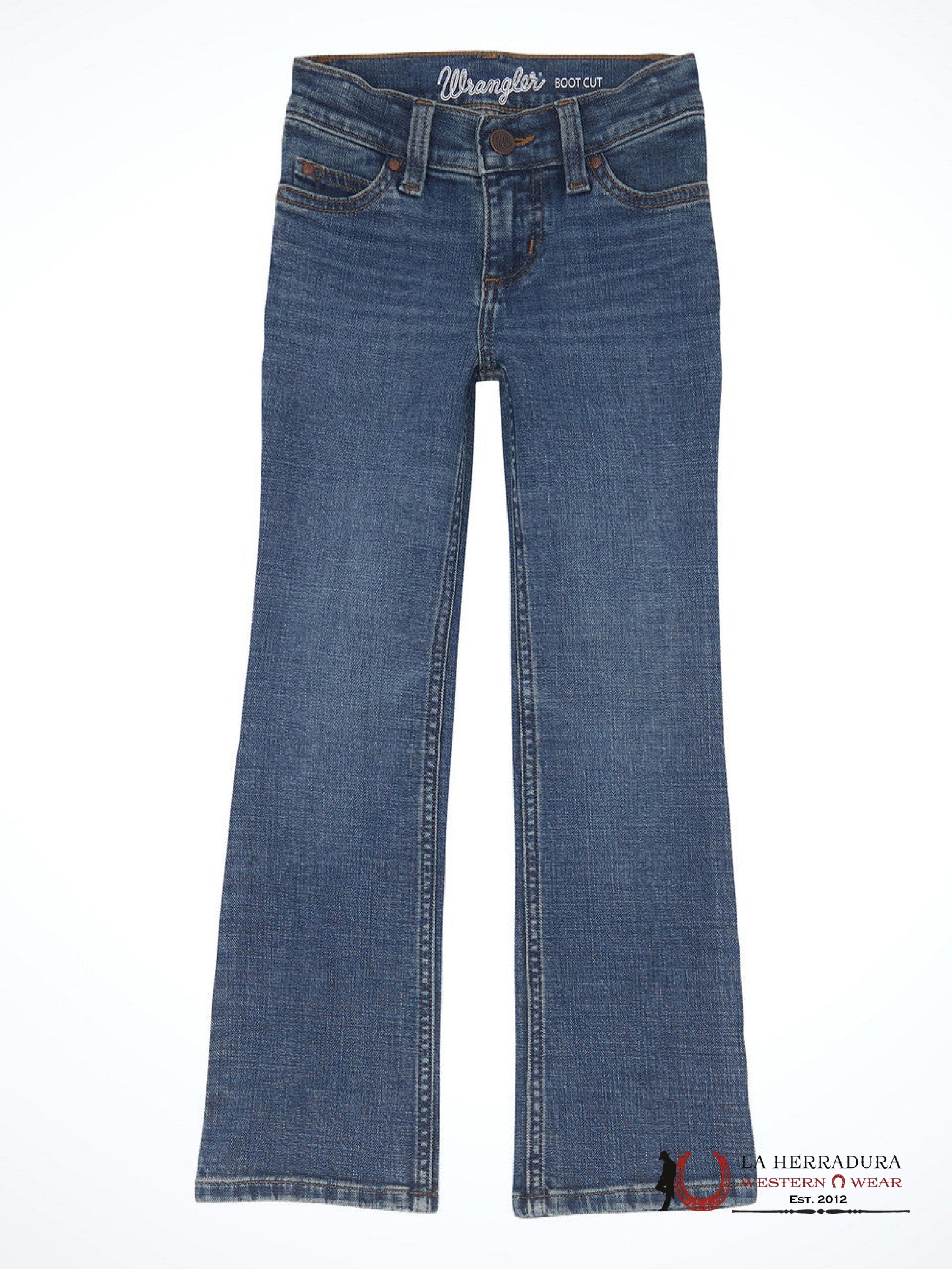 GIRLS WRANGLER JEANS REG BOOTCUT Washed Denim 112356531 NIÑOS
