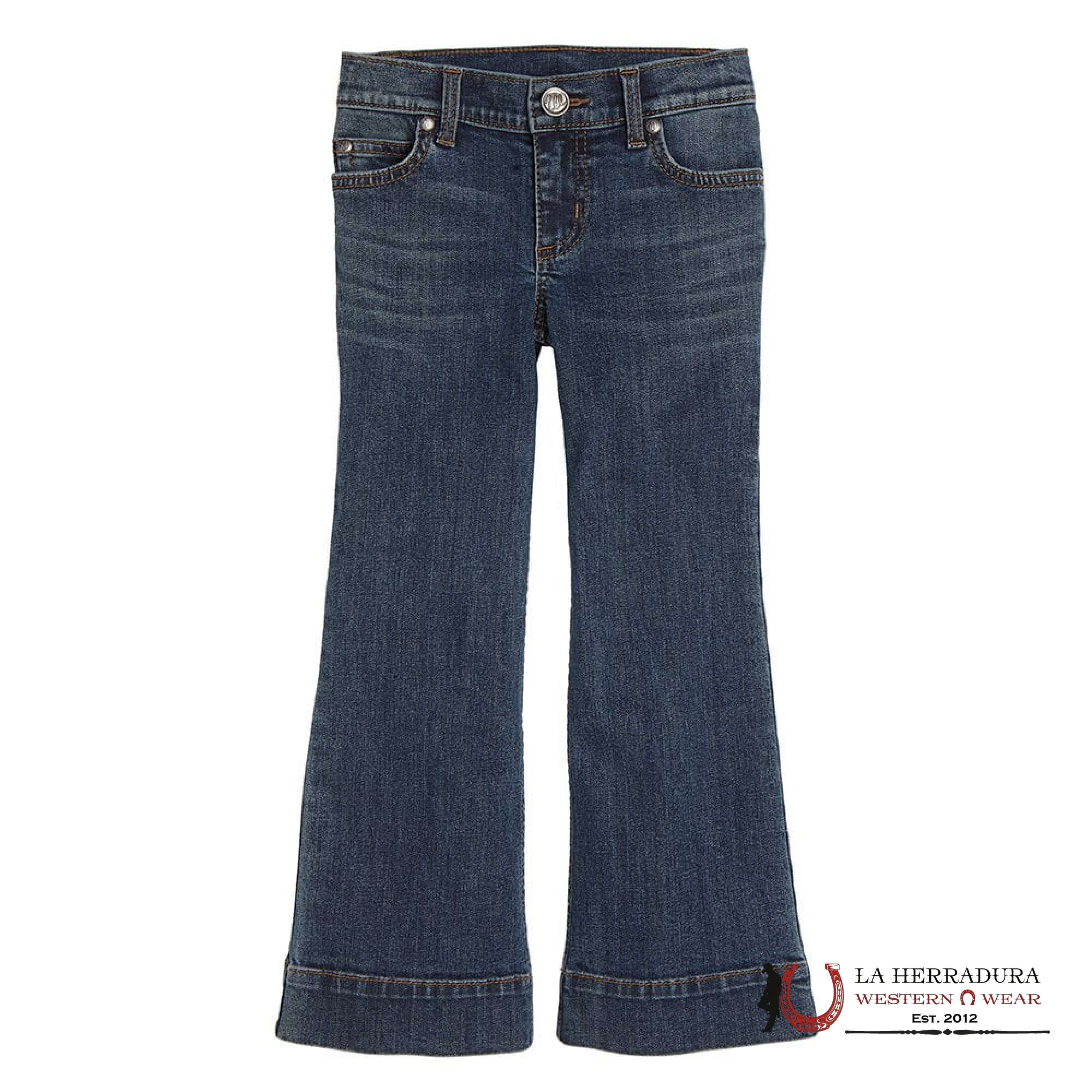 GIRLS WRANGLER JEANS REG TROUSER Washed Denim Slim 1009GWWDI NIÑOS