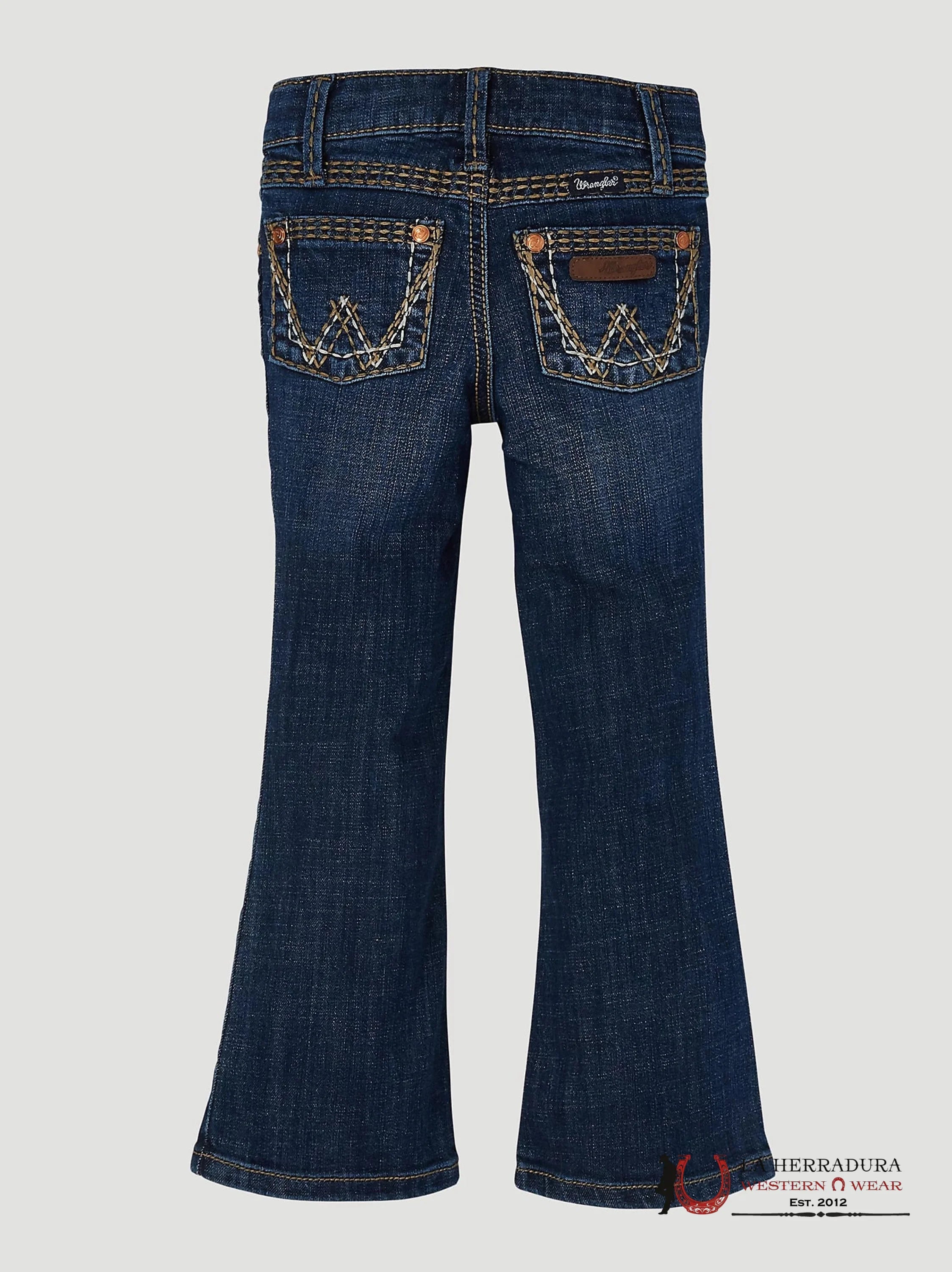 GIRLS WRANGLER JEANS SLIM RETRO WITH BROWN SEAMS 1009MWGHS NIÑOS