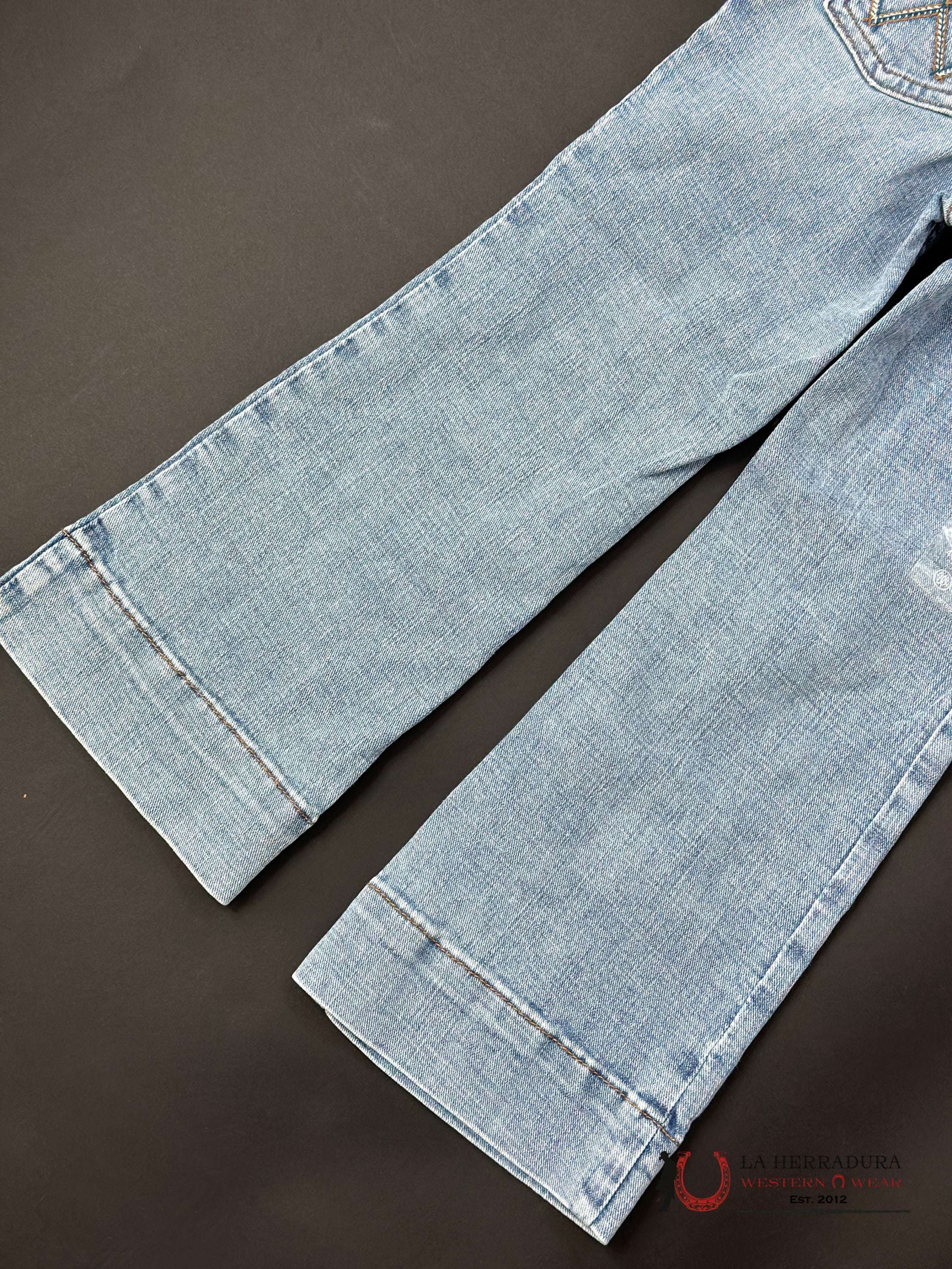 Girls Wrangler Light Wash Trouser Thru Jean 3040 Niños