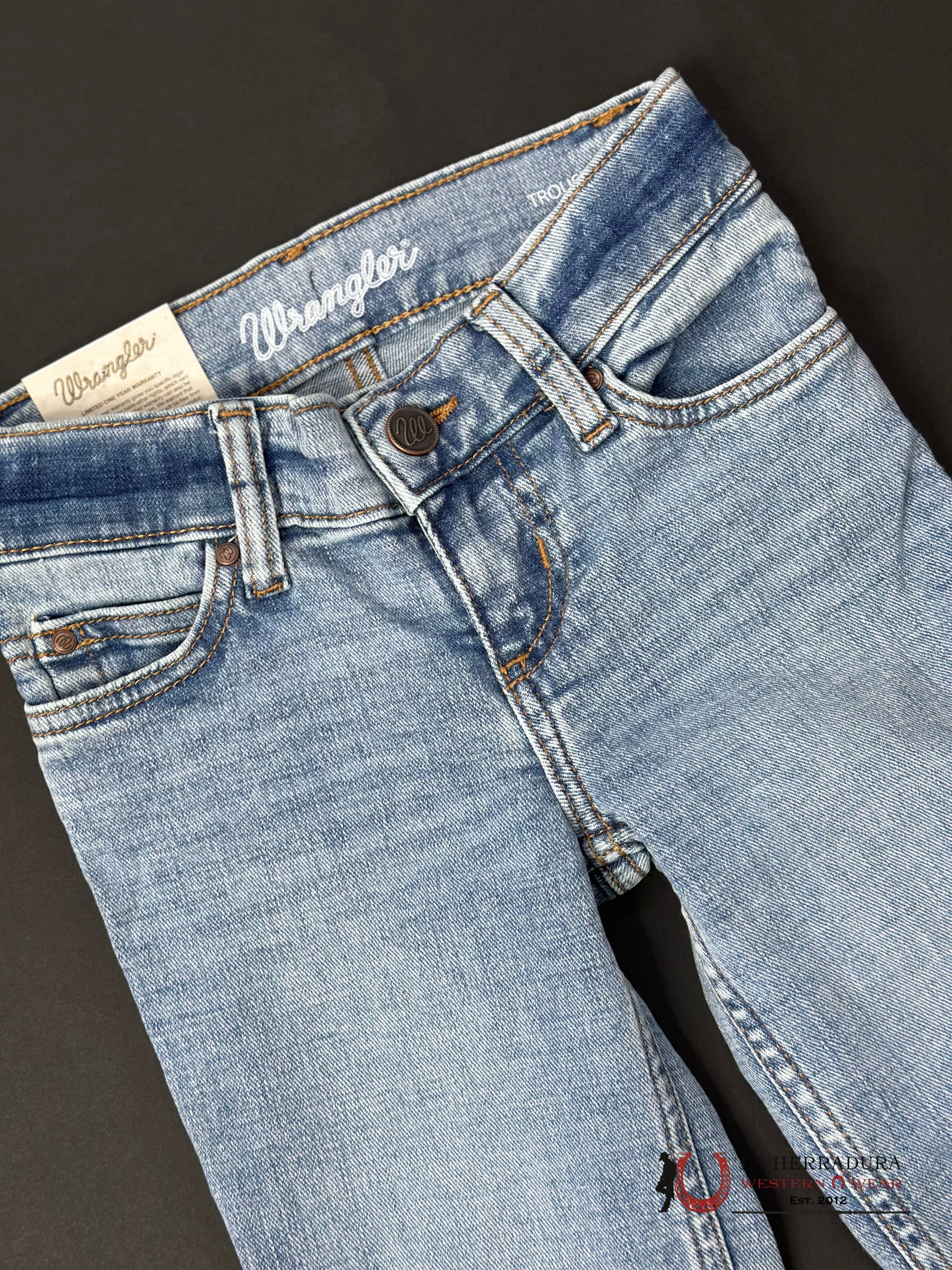 Girls Wrangler Light Wash Trouser Thru Jean 3040 Niños