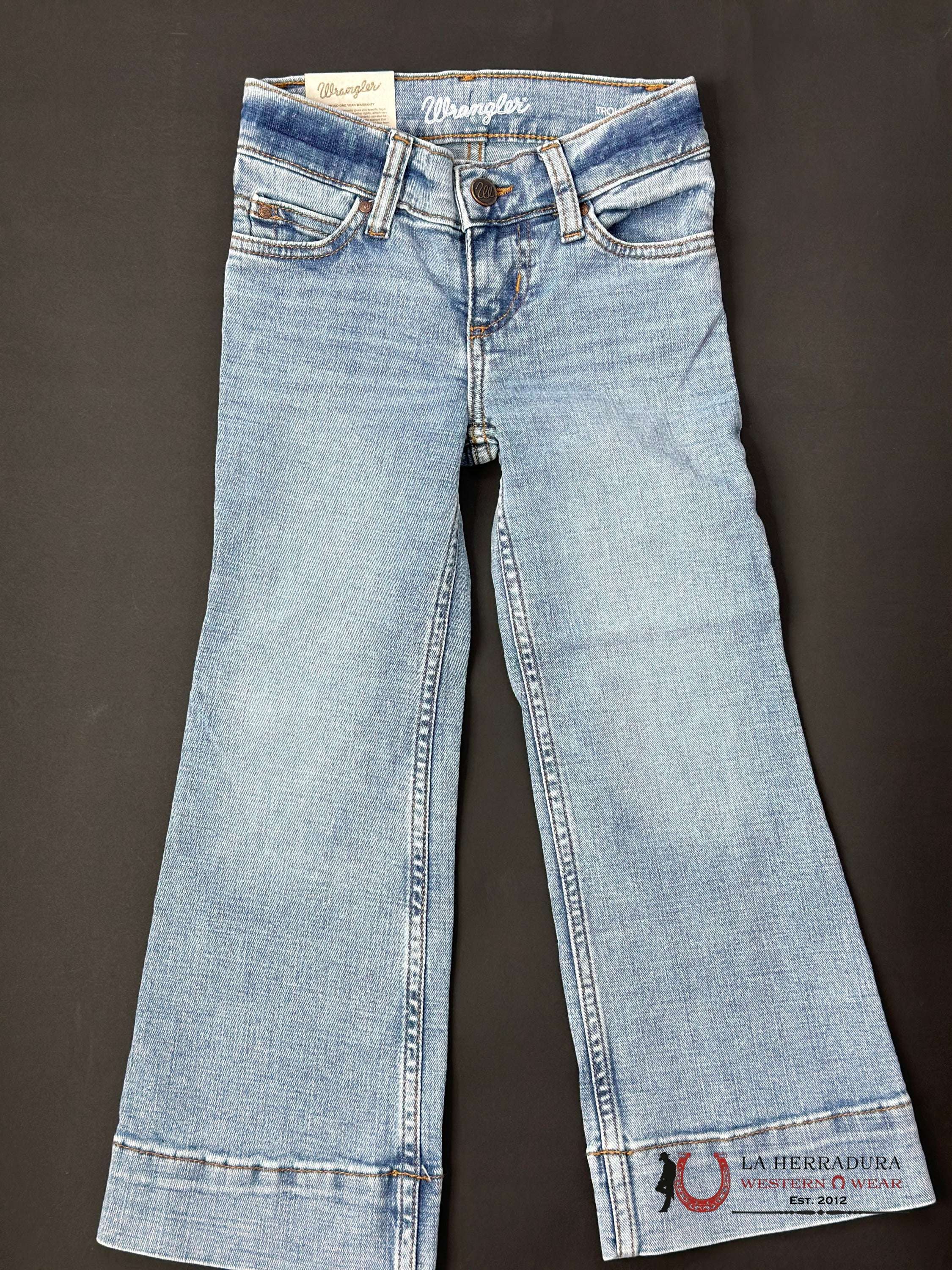 Girls Wrangler Light Wash Trouser Thru Jean 3040 Niños