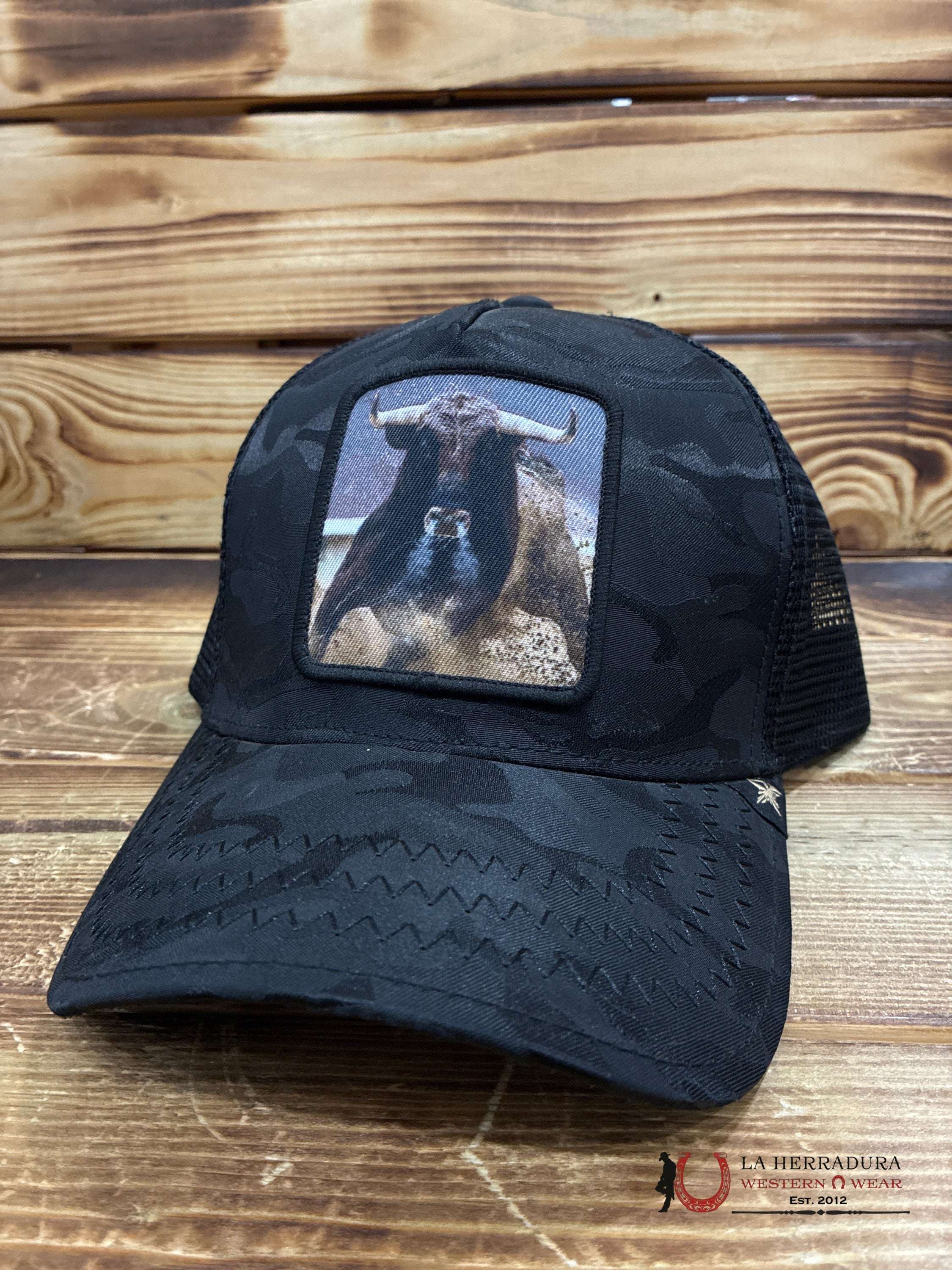 GOLD STAR TRUCKER HAT BULL CAPS MENS GORRAS HOMBRES
