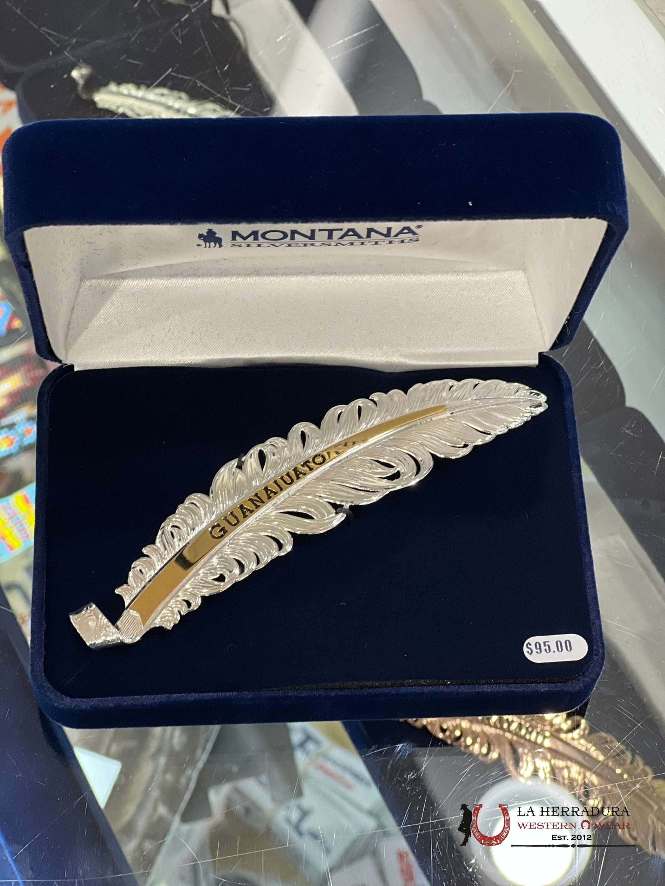 Montana Hat Feather Plata Guanajuato Accesorios