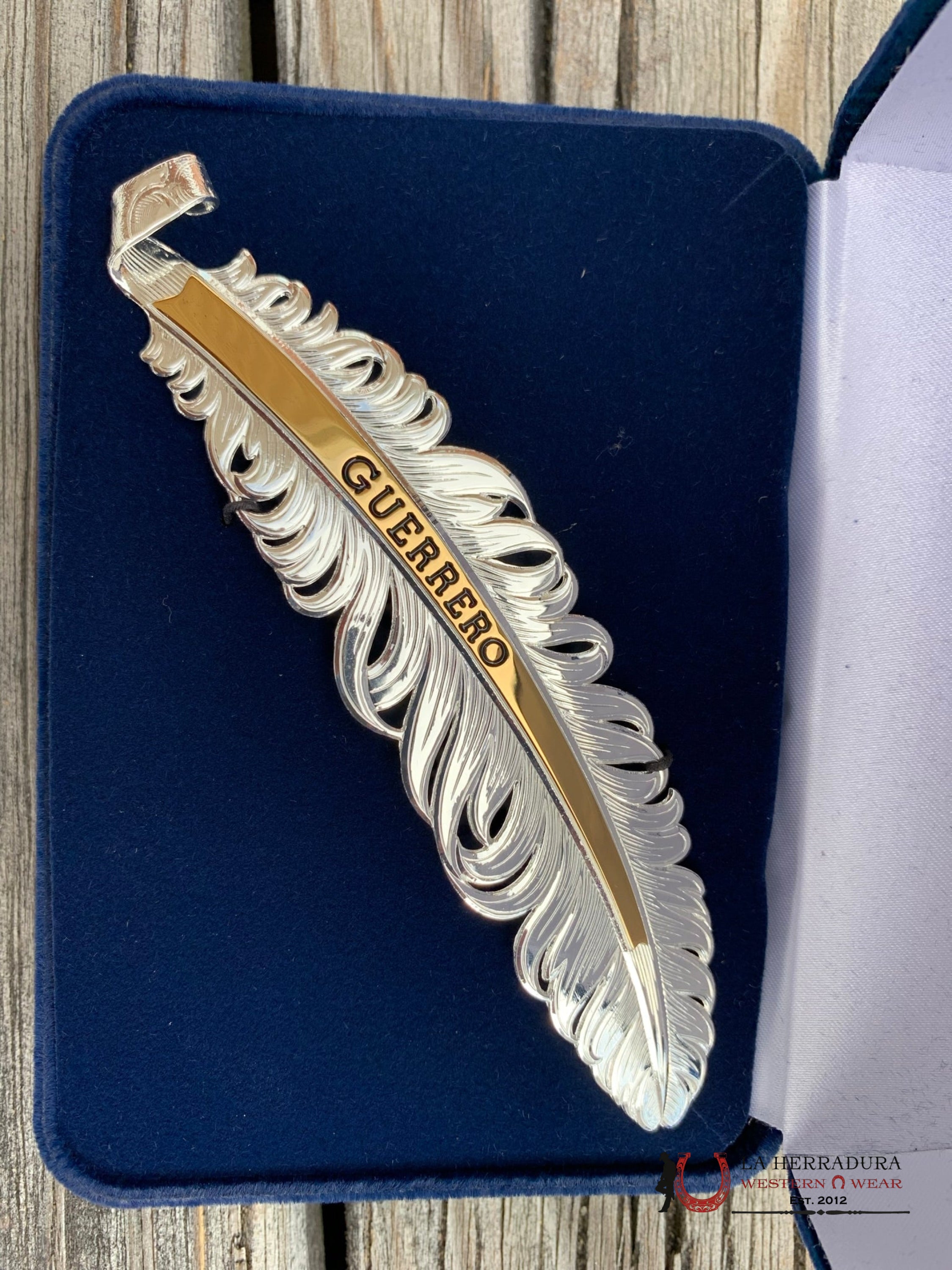 Montana Hat Feather Plata Guerrero Accesorios