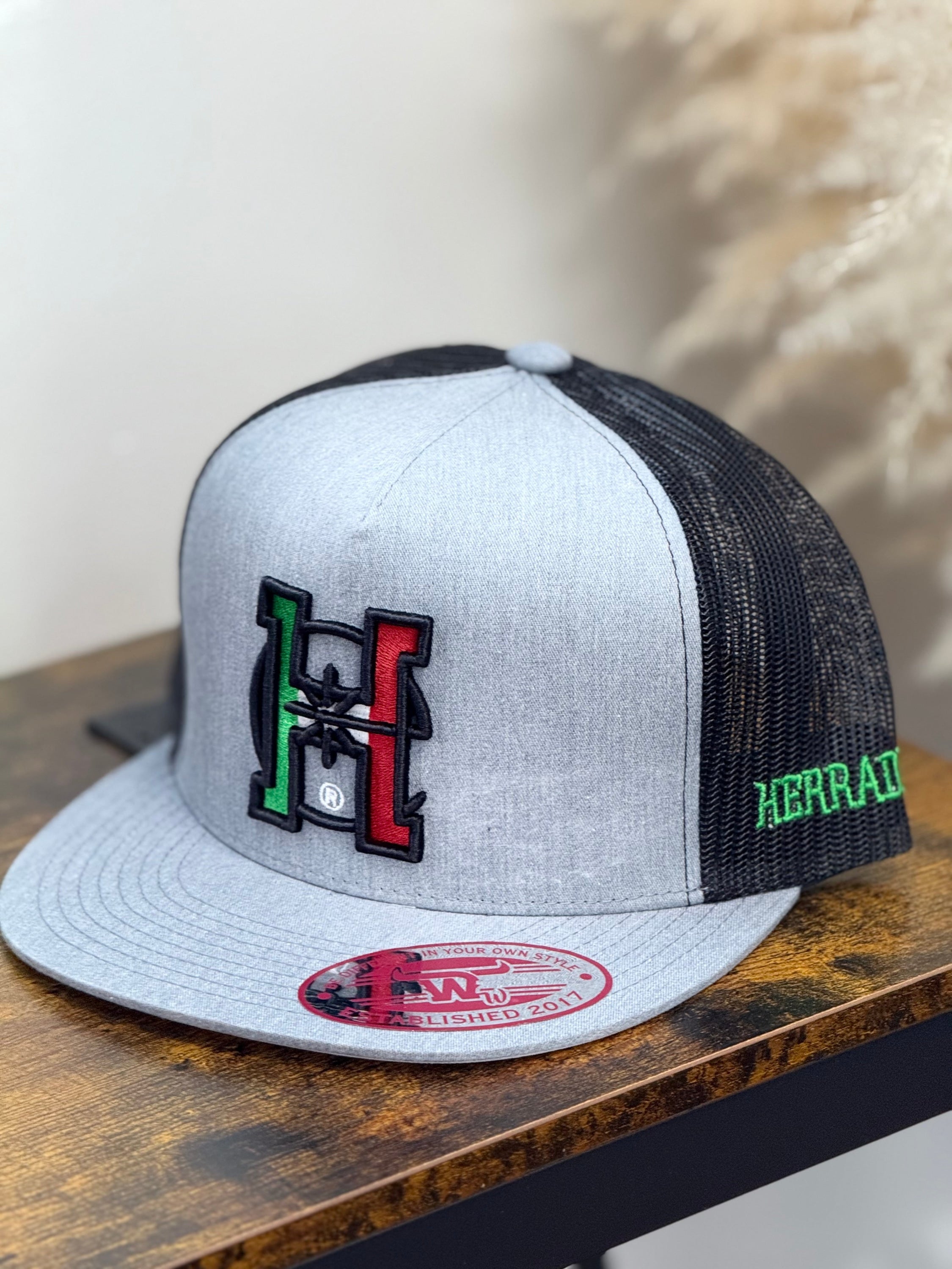 Herradero BLACK 101 gris con negro hat CAPS MENS GORRAS HOMBRES