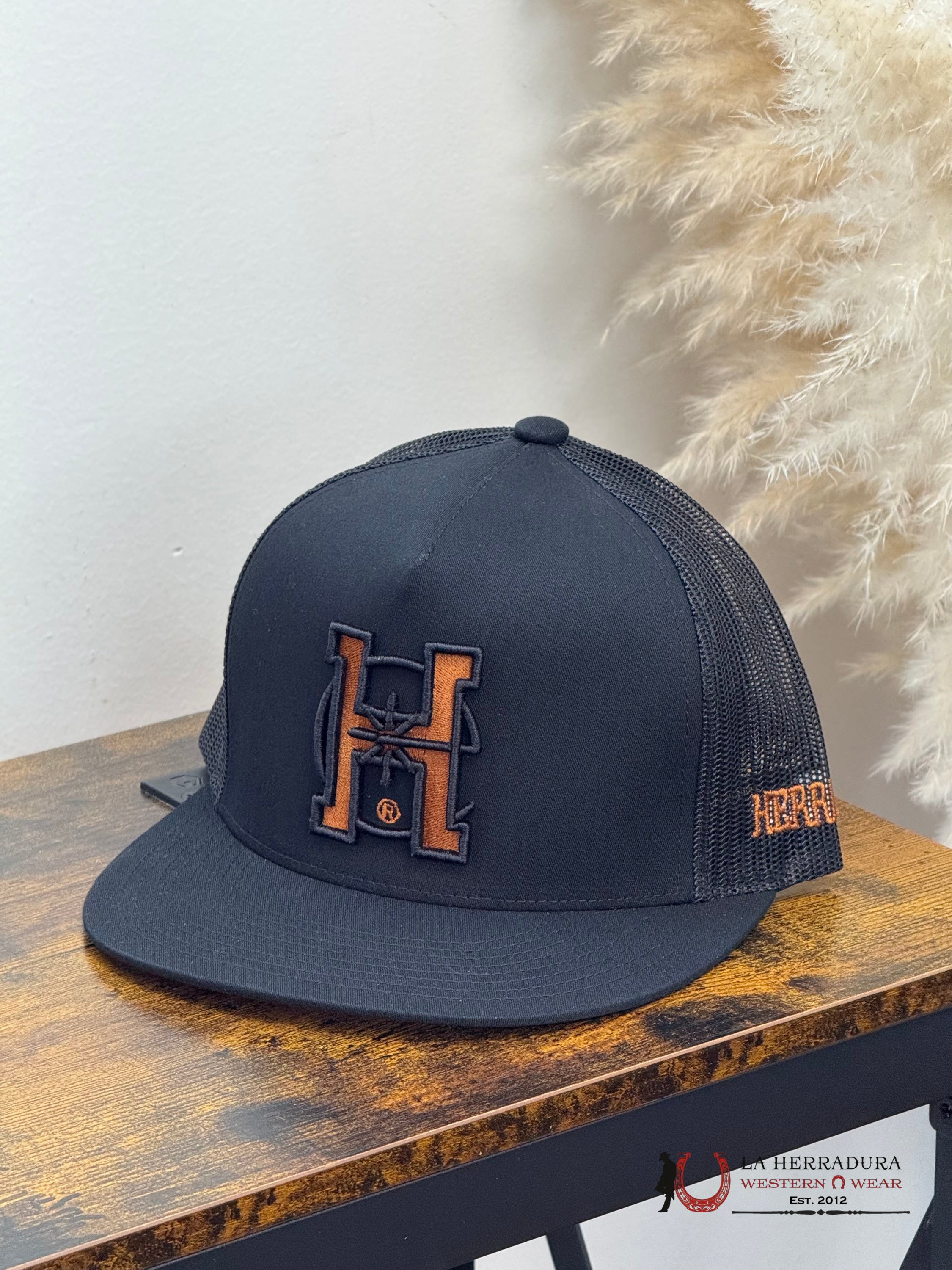 Herradero BLACK 103 dorado con negro hat CAPS MENS GORRAS HOMBRES