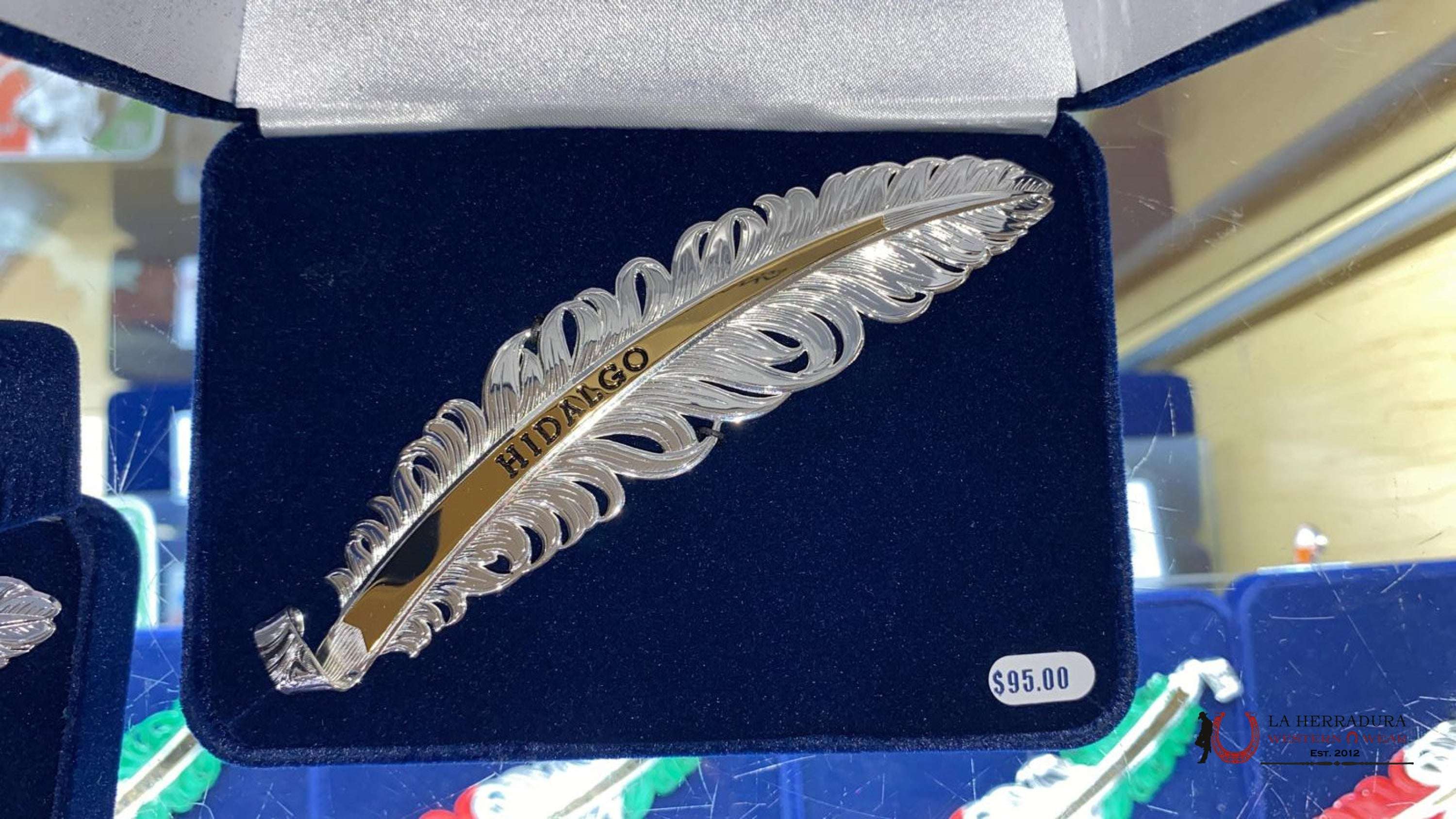 Montana Hat Feather Plata Hidalgo Accesorios