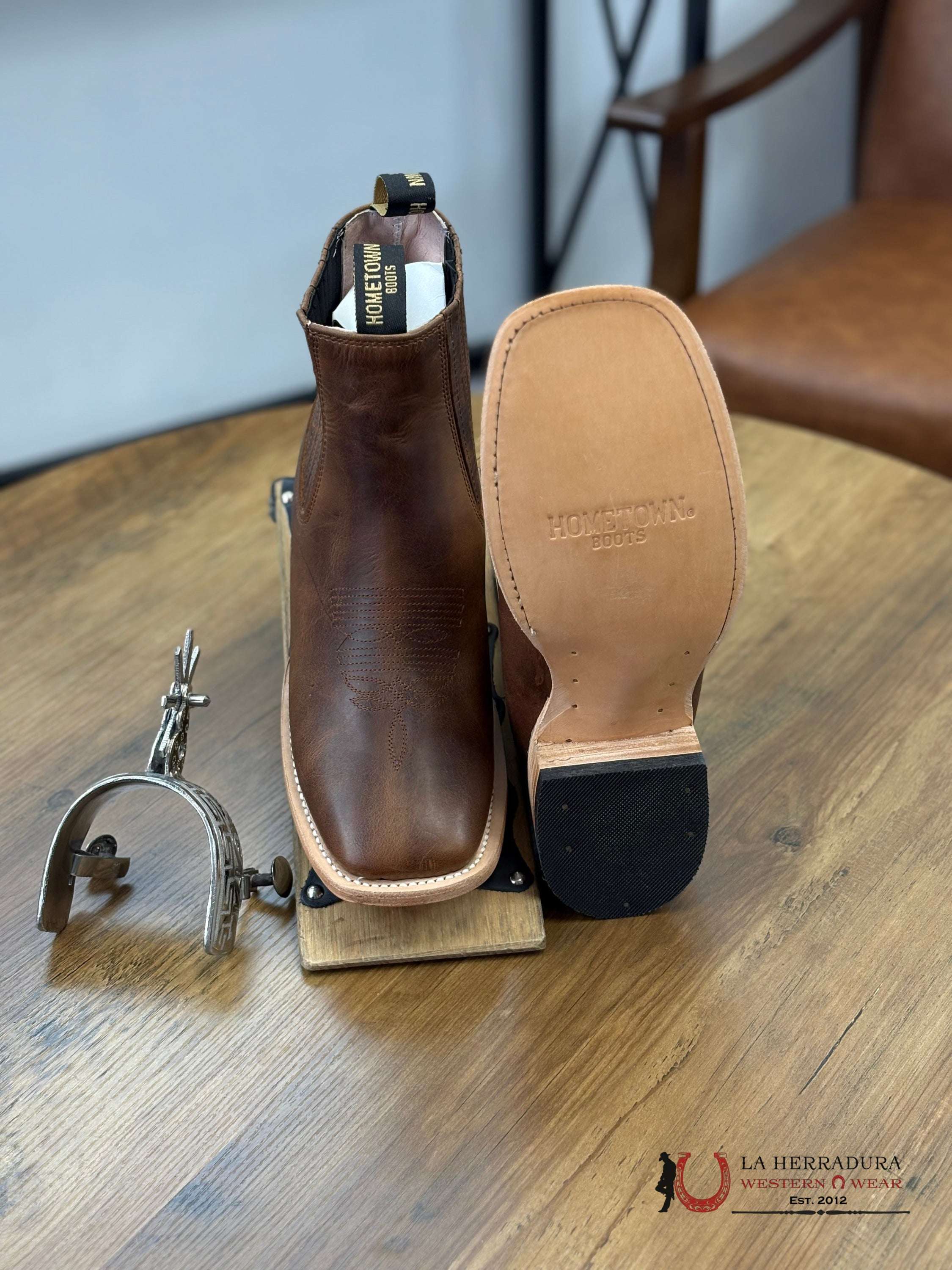 Hometown Avejentado Miel Pato Botas Hombres