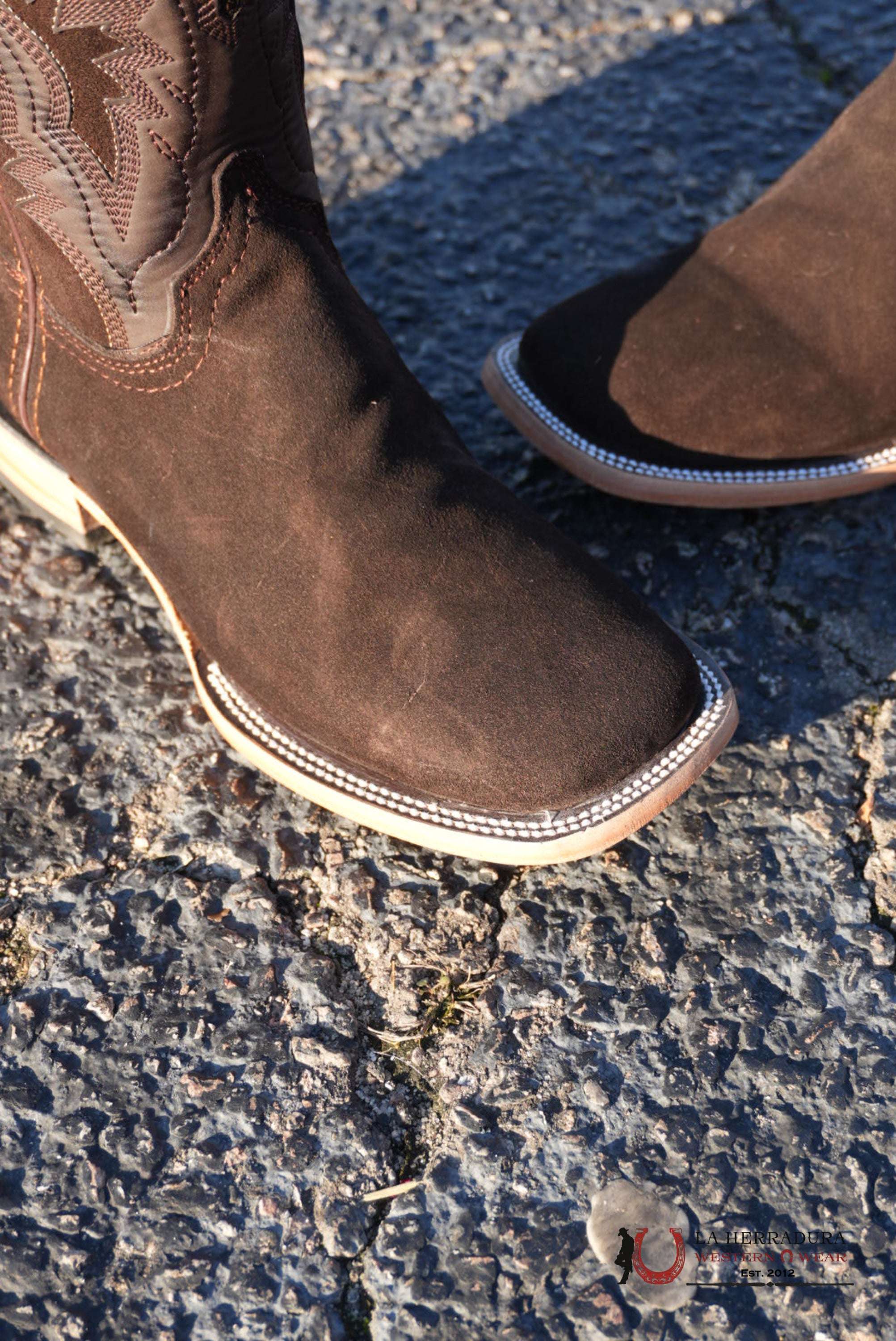 Hometown Cafe Gamuza Square Toe Boots BOTAS HOMBRES