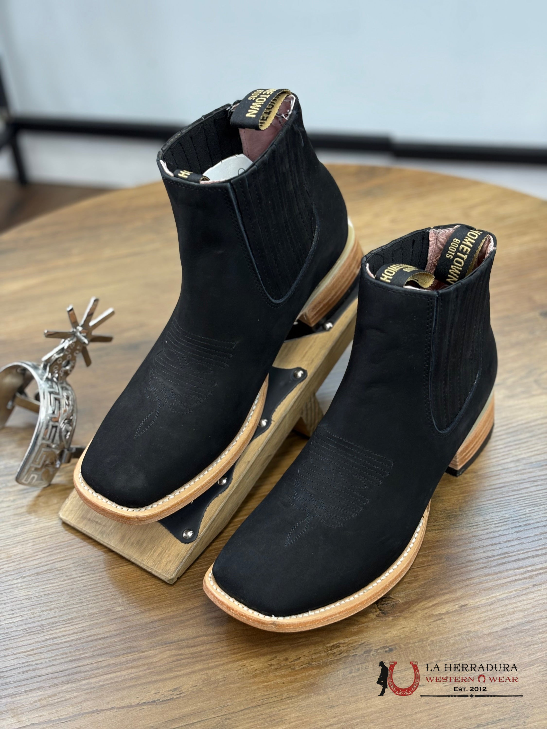Hometown Nobuck Negro Pato Botas Hombres