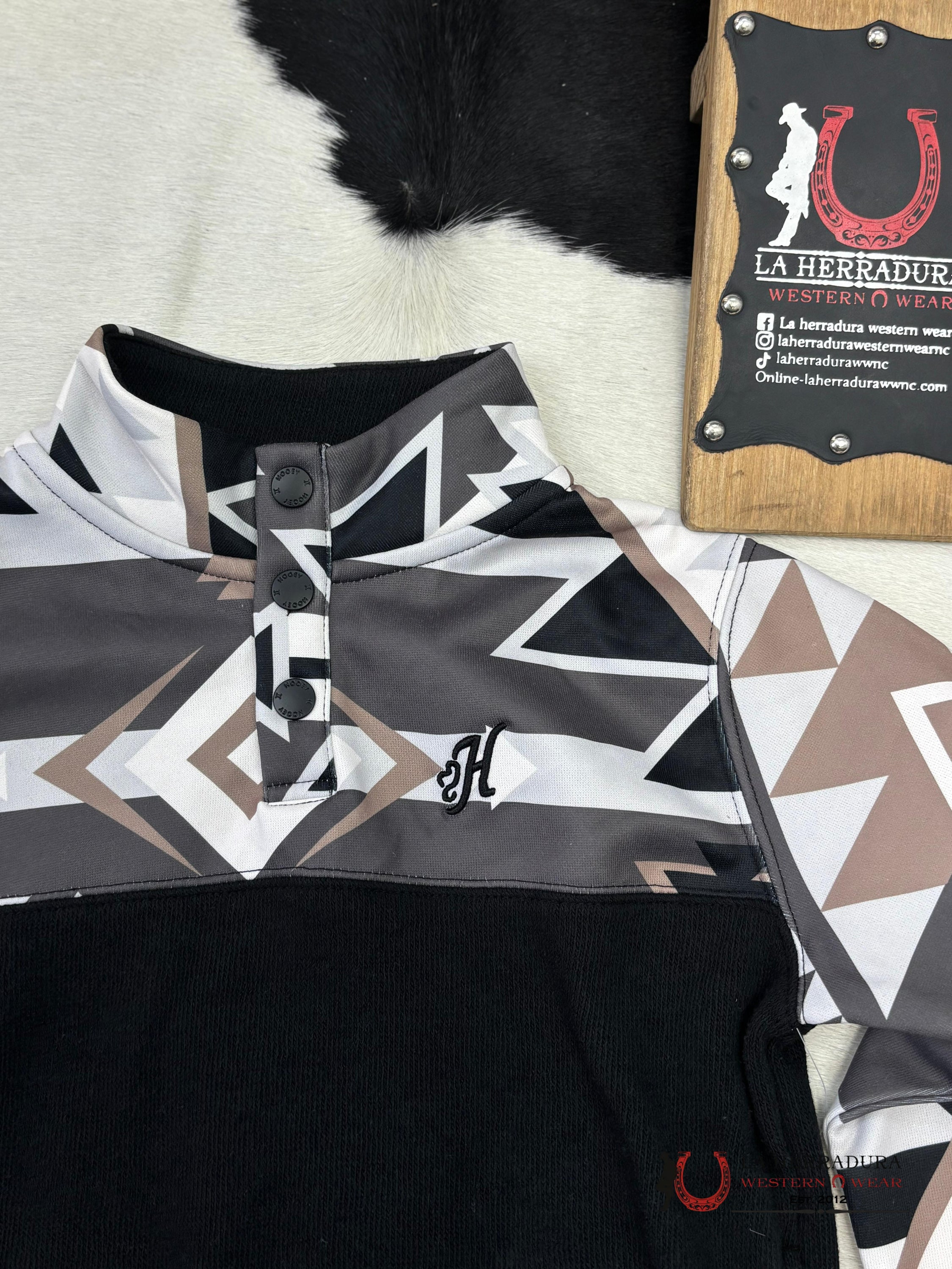 Hooey Boys Black Stevie Pullover Niños