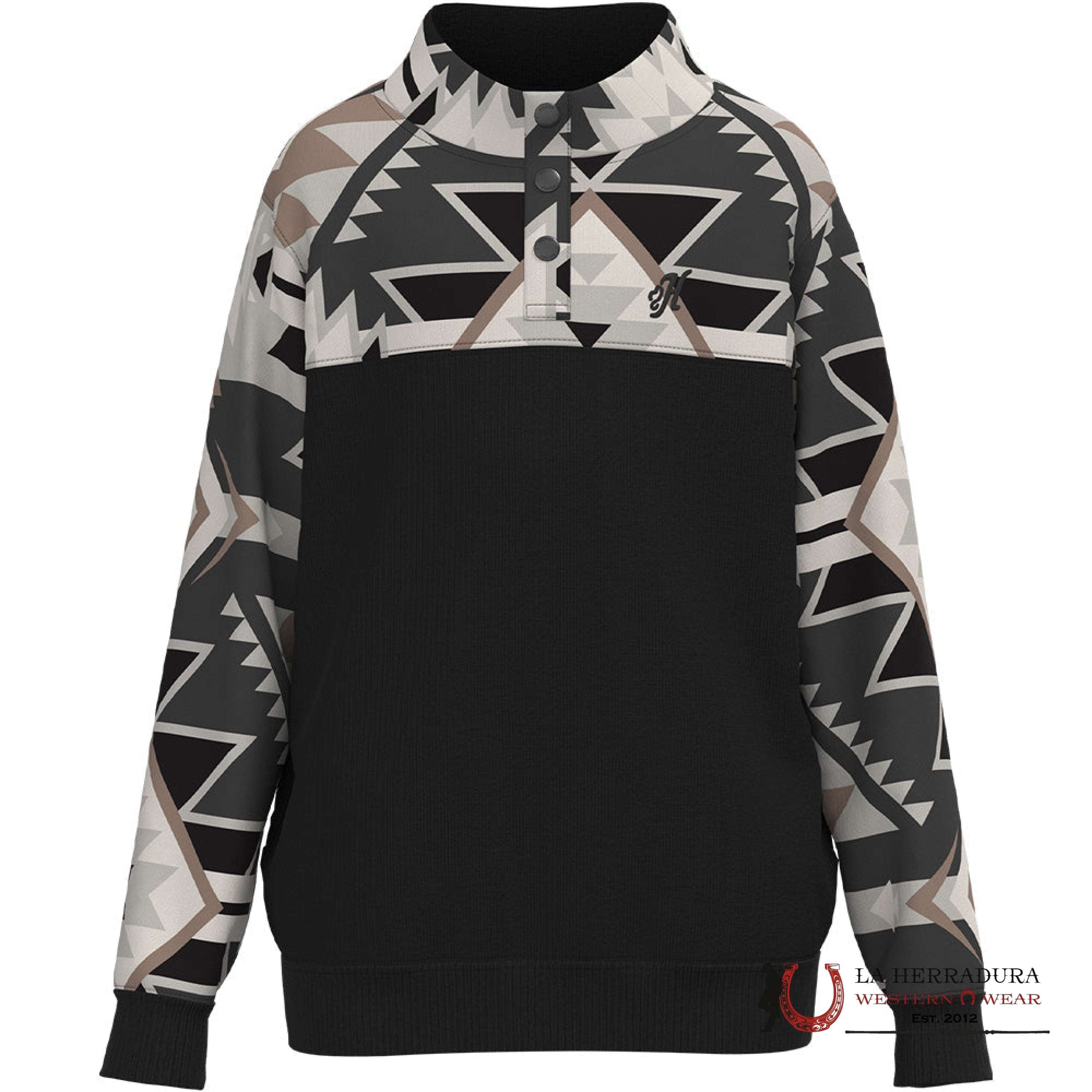 Hooey Boys Black Stevie Pullover Niños