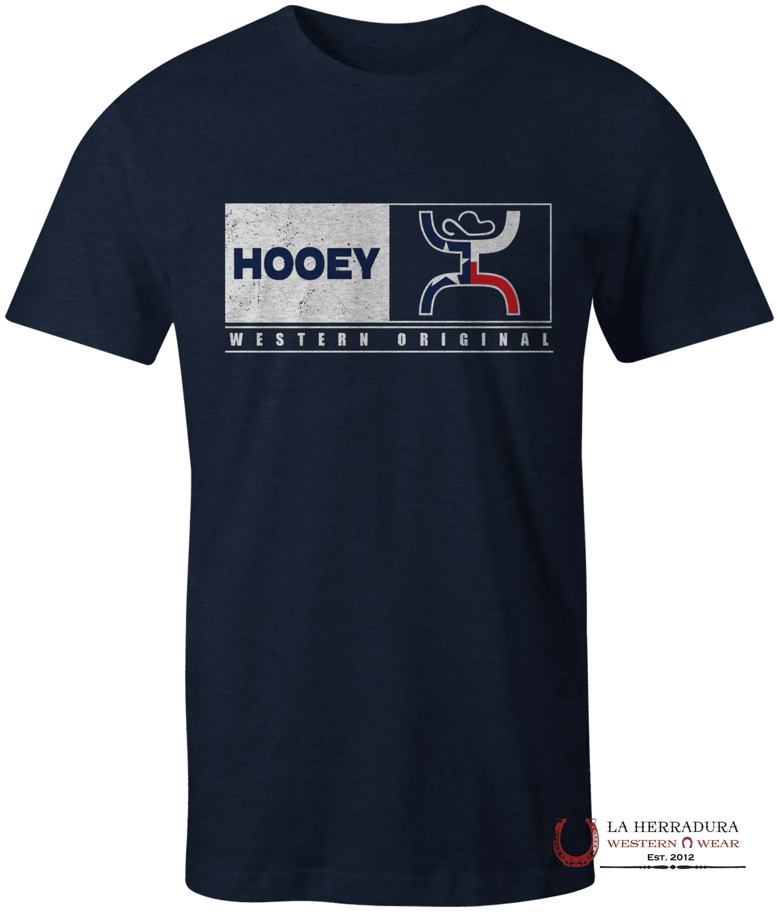 HOOEY BOYS TSHIRT- NAVY CREW NECK SS RED/WHITE/BLUE HT1553NV NIÑOS