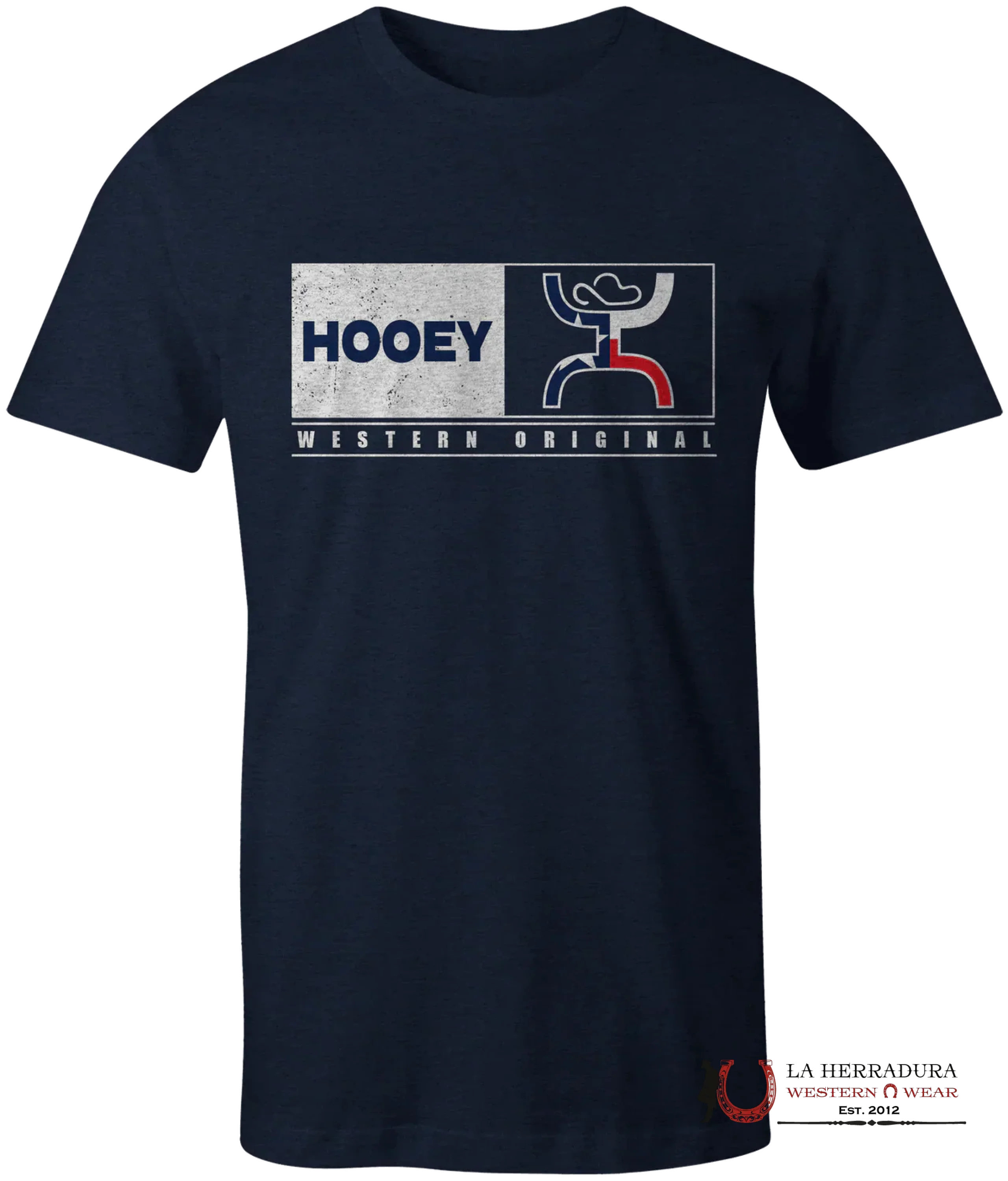 HOOEY BOYS TSHIRT- NAVY CREW NECK SS RED/WHITE/BLUE HT1553NV NIÑOS