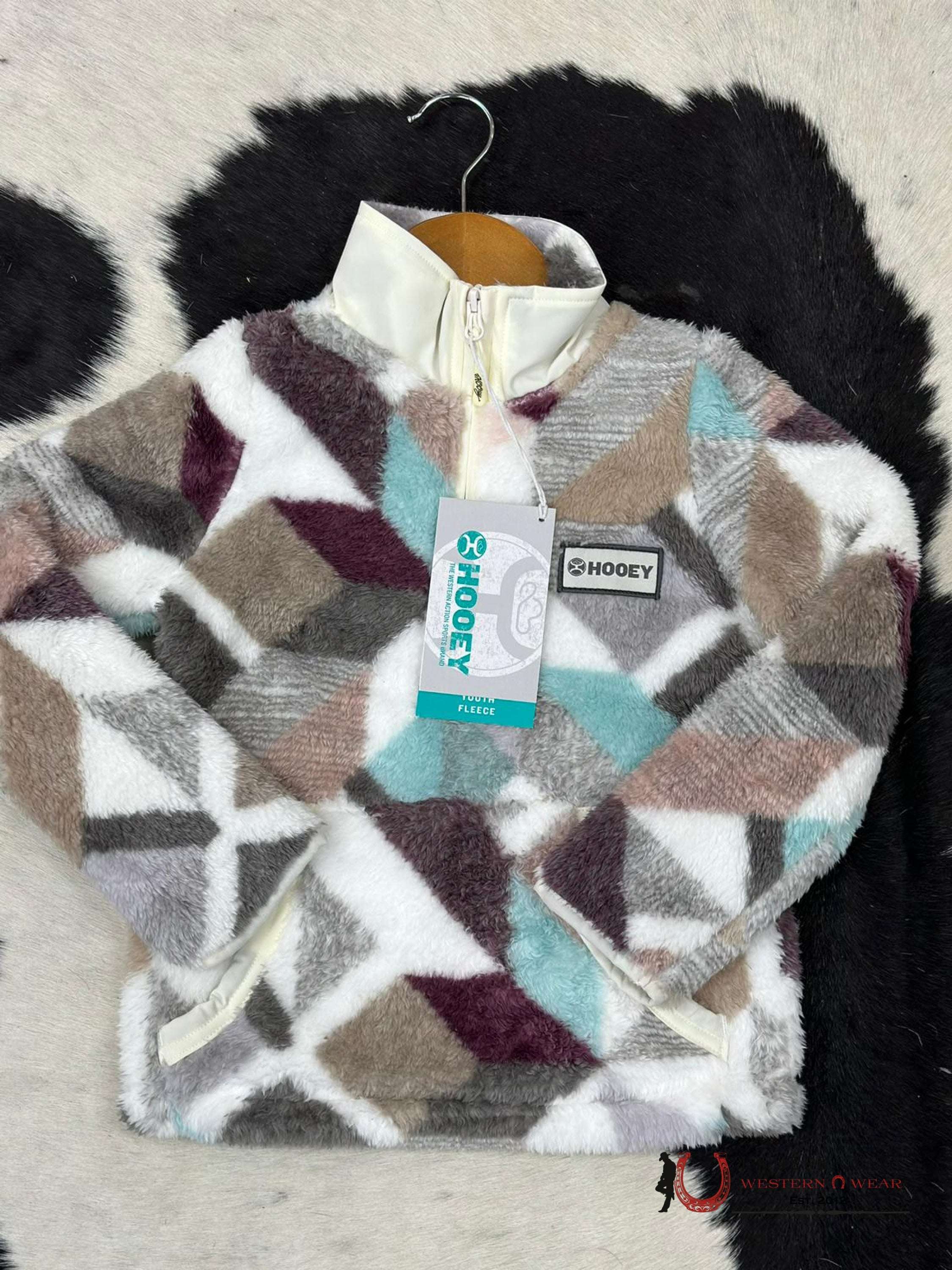 Hooey Girls Geometric Pattern Pullover Niños