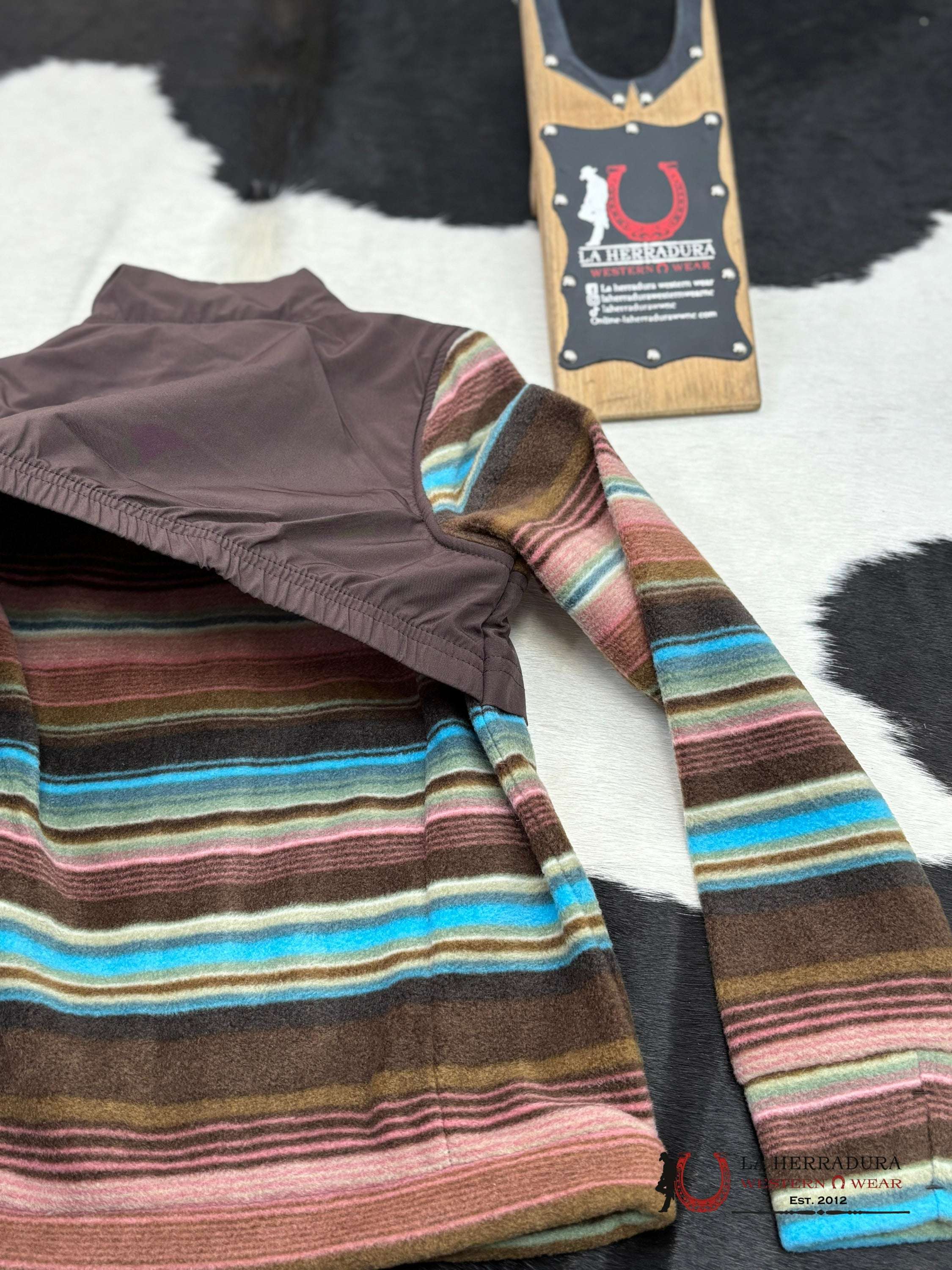 Hooey Girls Tech Fleece Jacket Brown Full Zip Niñas