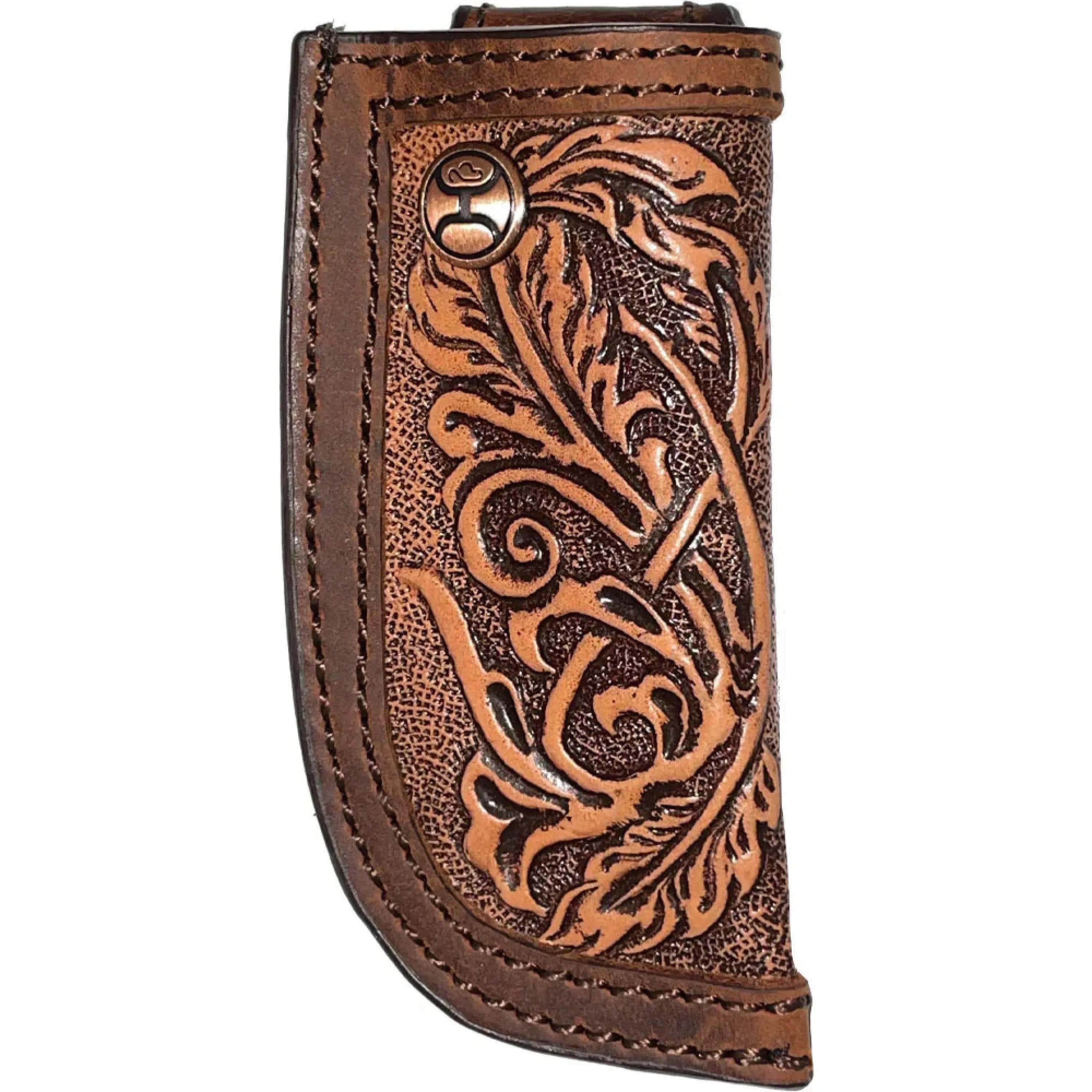 HOOEY HABD TOOLED KNIFE SHEATH HKS018-BRTN ACCESORIOS