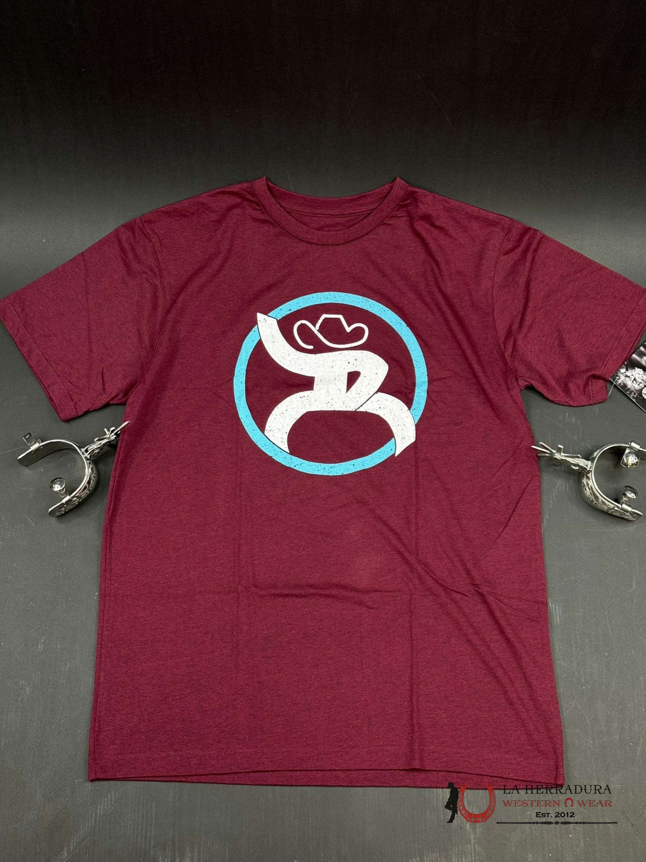 Hooey Man Teal Logo Red T-Shirt Ropa Hombres