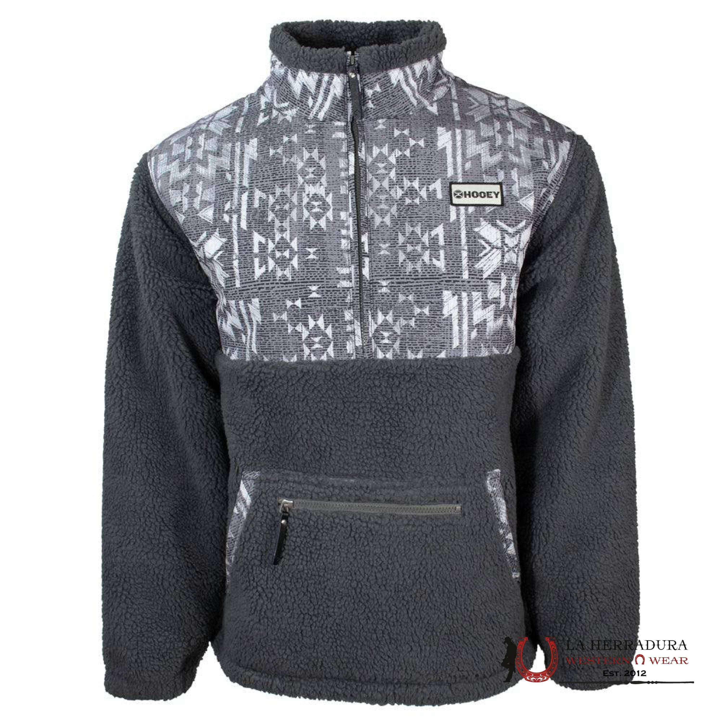 Hooey Men’s Charcoal Sherpa Pullover Ropa Hombres