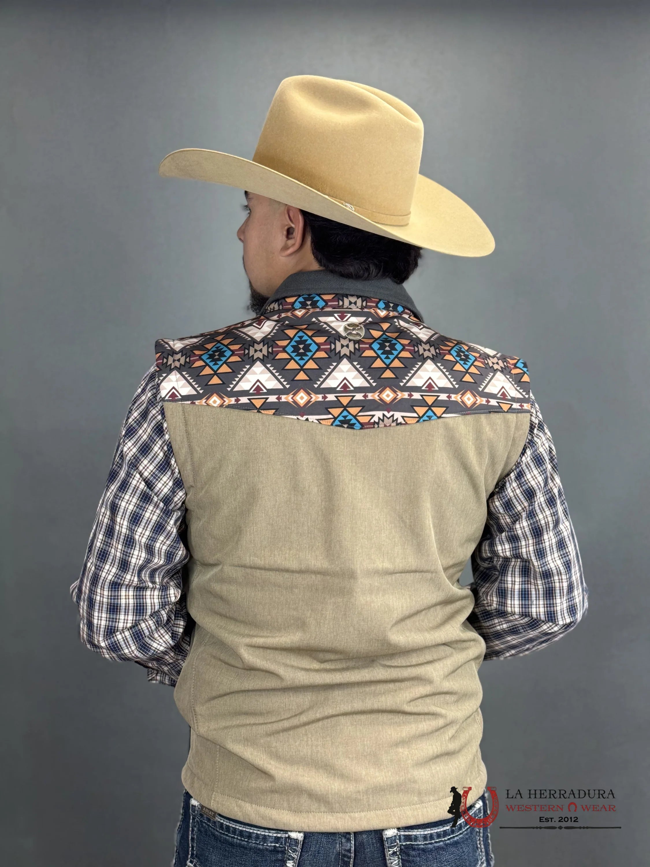 Hooey Mens Softshell Vest Aztec Brown Ropa Hombres