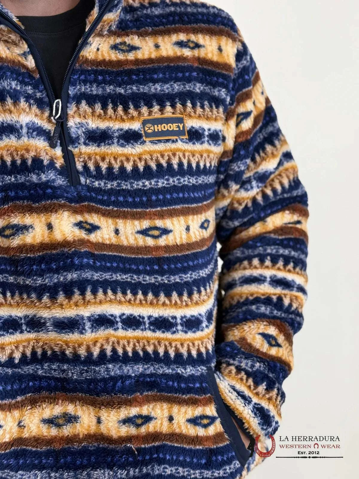 HOOEY MENS PULLOVER NAVY FLEECE HFP015NVTN Laherradurawwnc.com