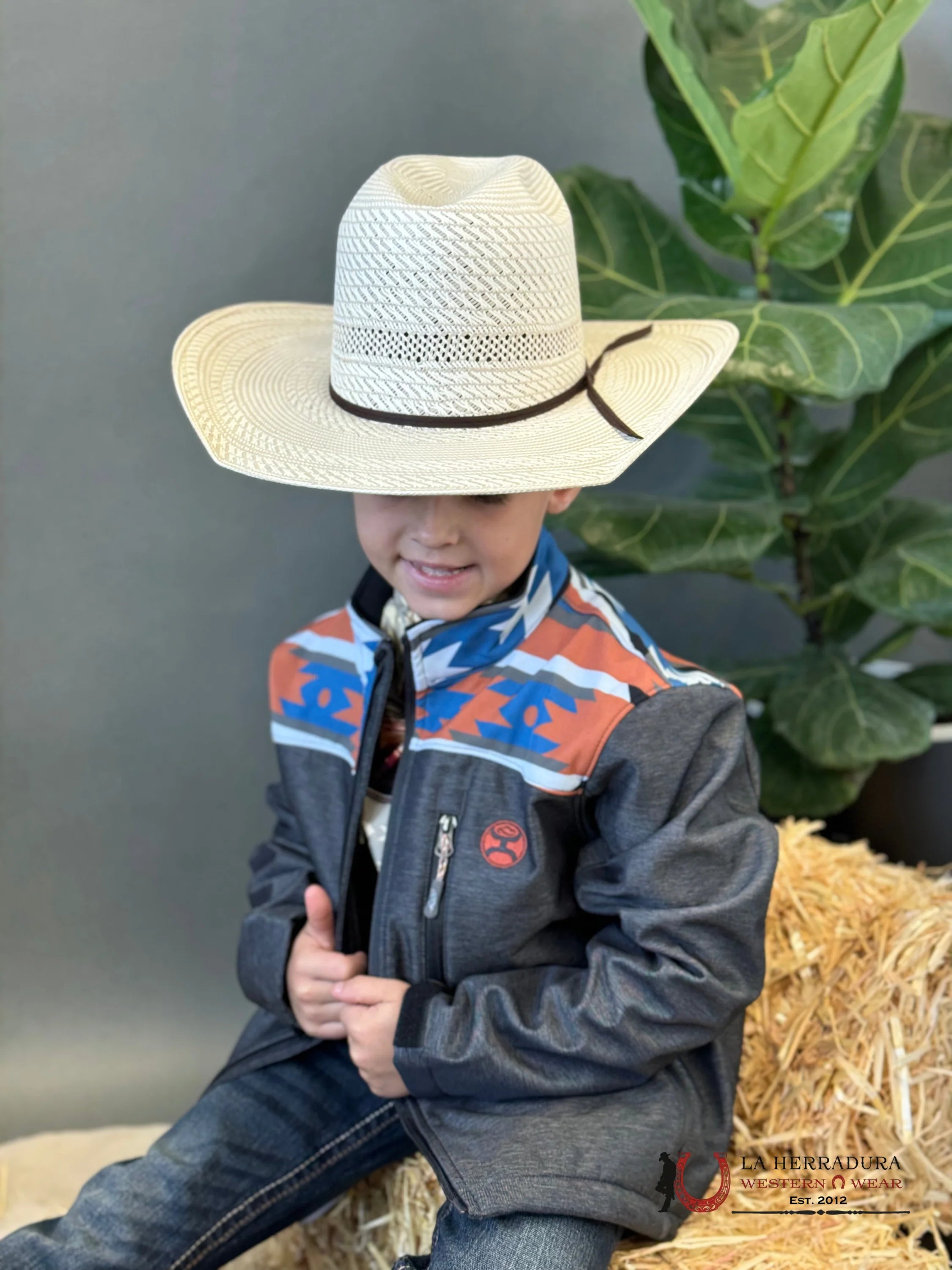 Hooey Softshell Jacket Charcoal Niños