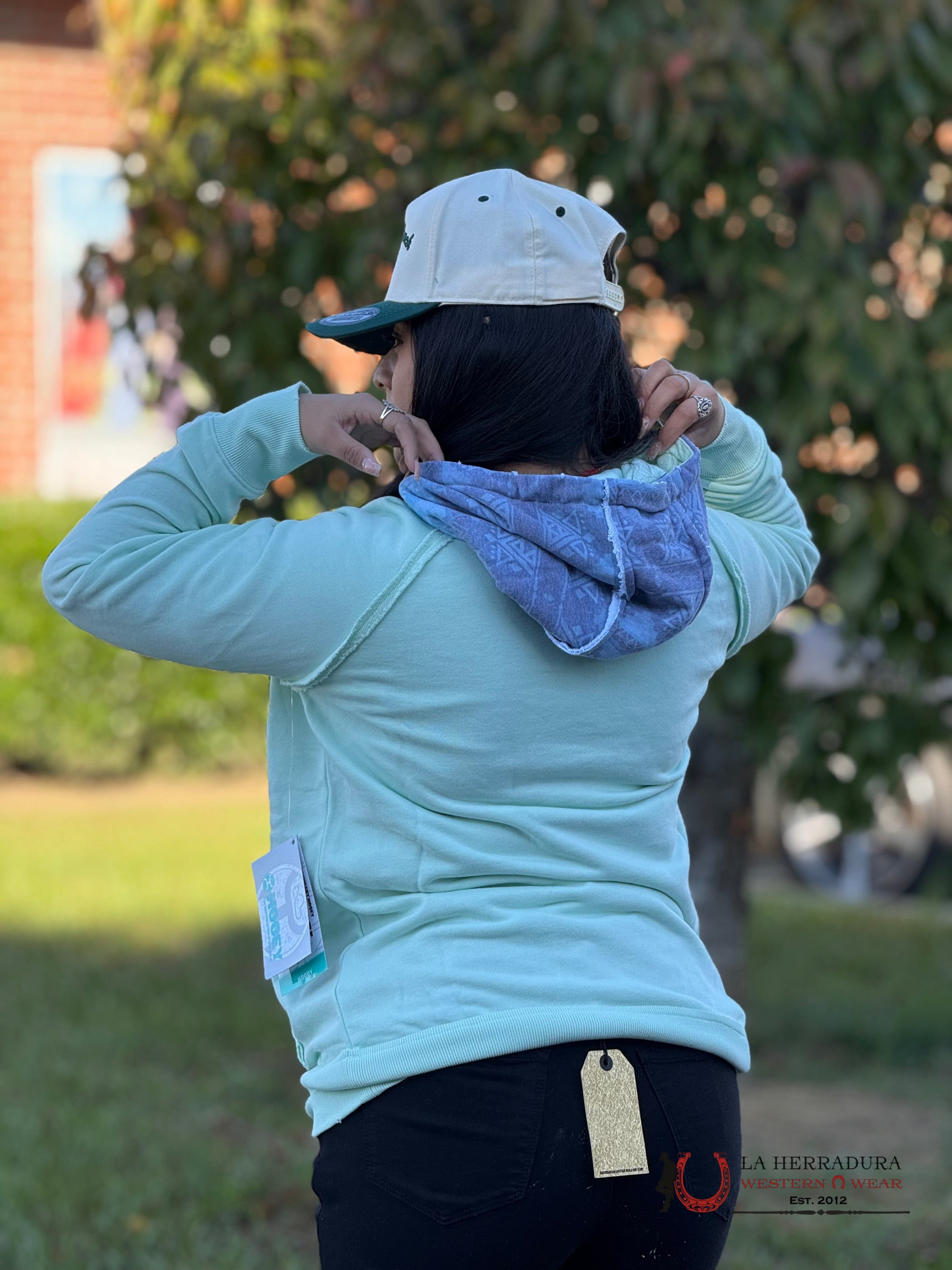 Hooey Womens Chaparral Teal Hoodie- 25Tl Ropa Mujeres