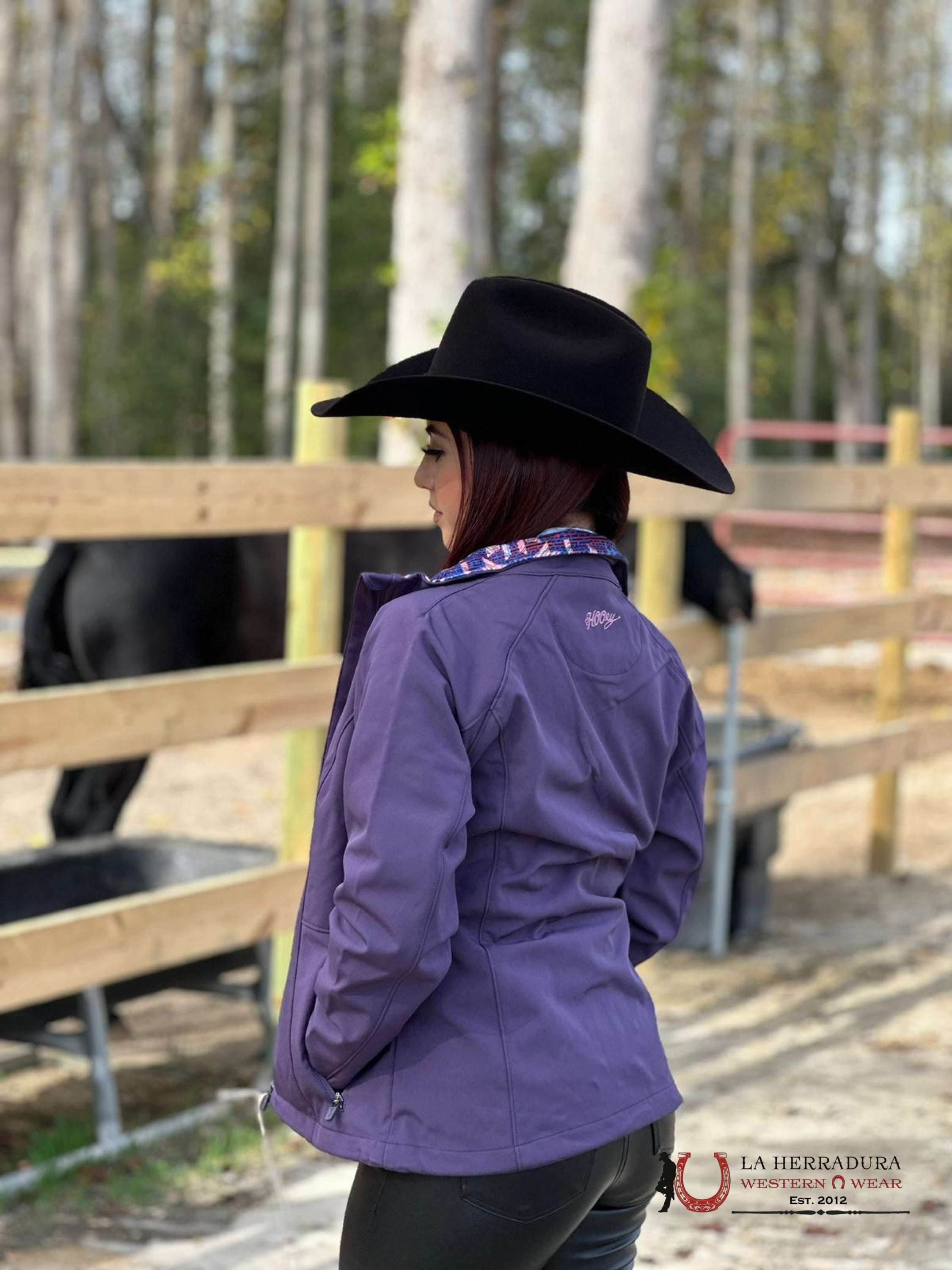 Hooey Womens Purple W/ Pink Team Logo Sleeve Ropa Mujeres